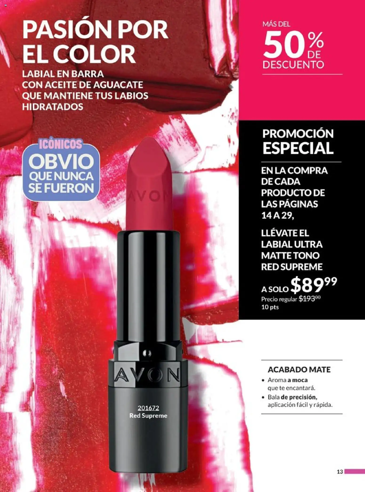 Nuevas ofertas de AVON válidas en toda la República Mexicana desde el 20.12.2025. ¡Encuentra las mejores ofertas en AVON campaña 1 2026! | Página: 18 | Productos: Aguacate, Barra, Mate, Té