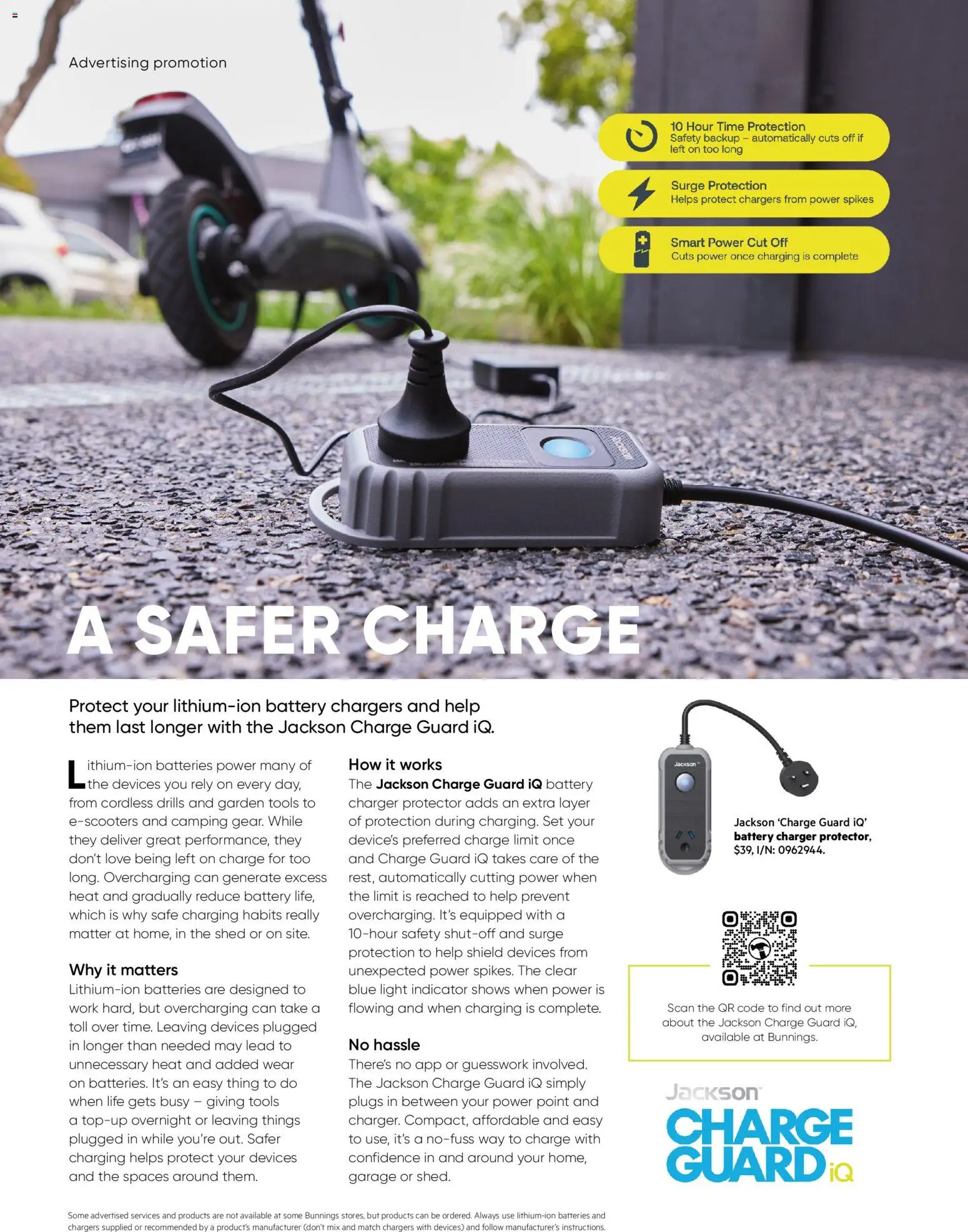 Bunnings Warehouse catalogue - valid from 01.04.2026 | Page: 52 | Products: Battery, Charger, Shed, Batteries