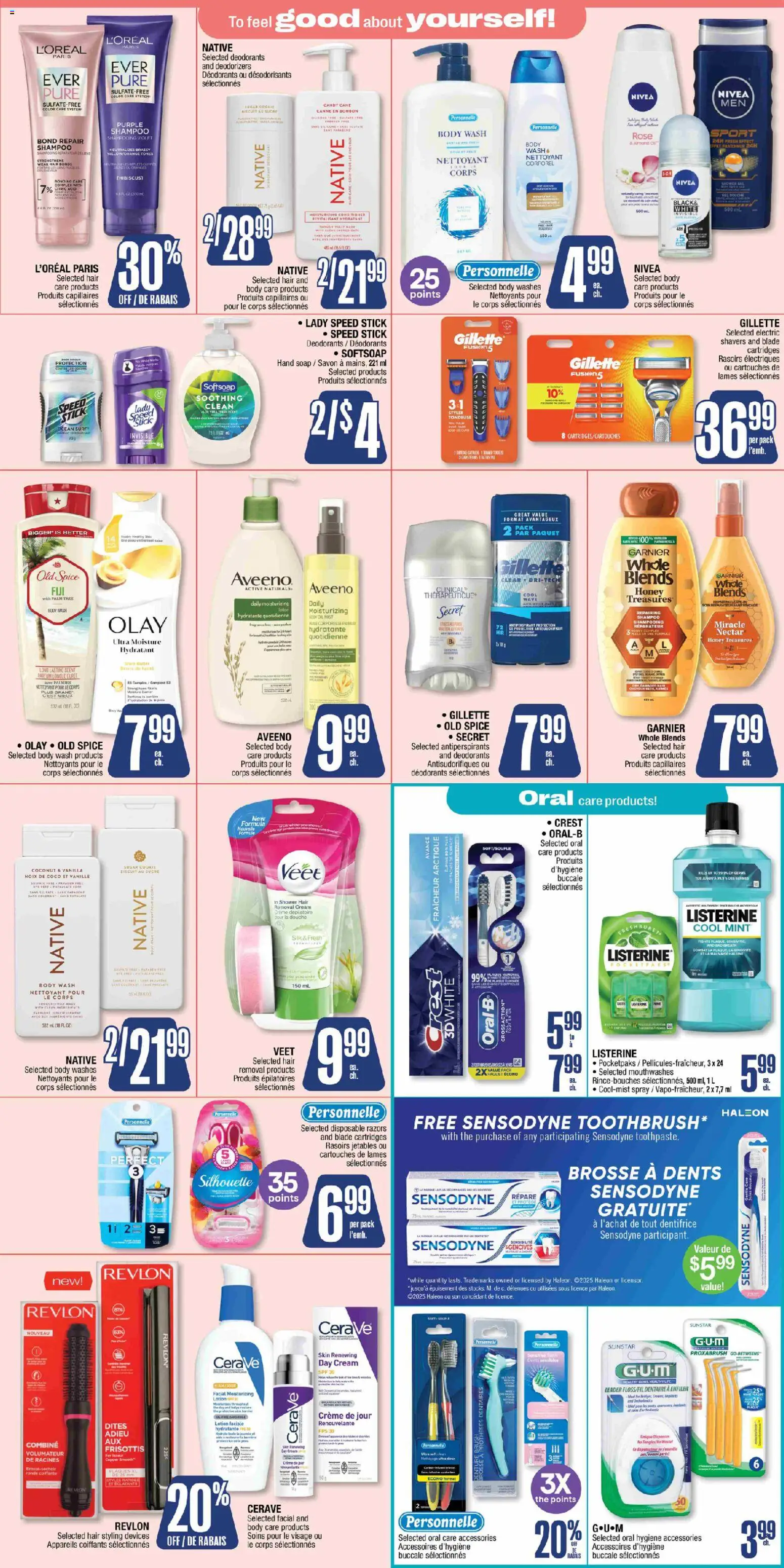Jean Coutu flyer valid from 06.11.2025 | Page: 4 | Products: Cream, Brush, Soap, Antiperspirant