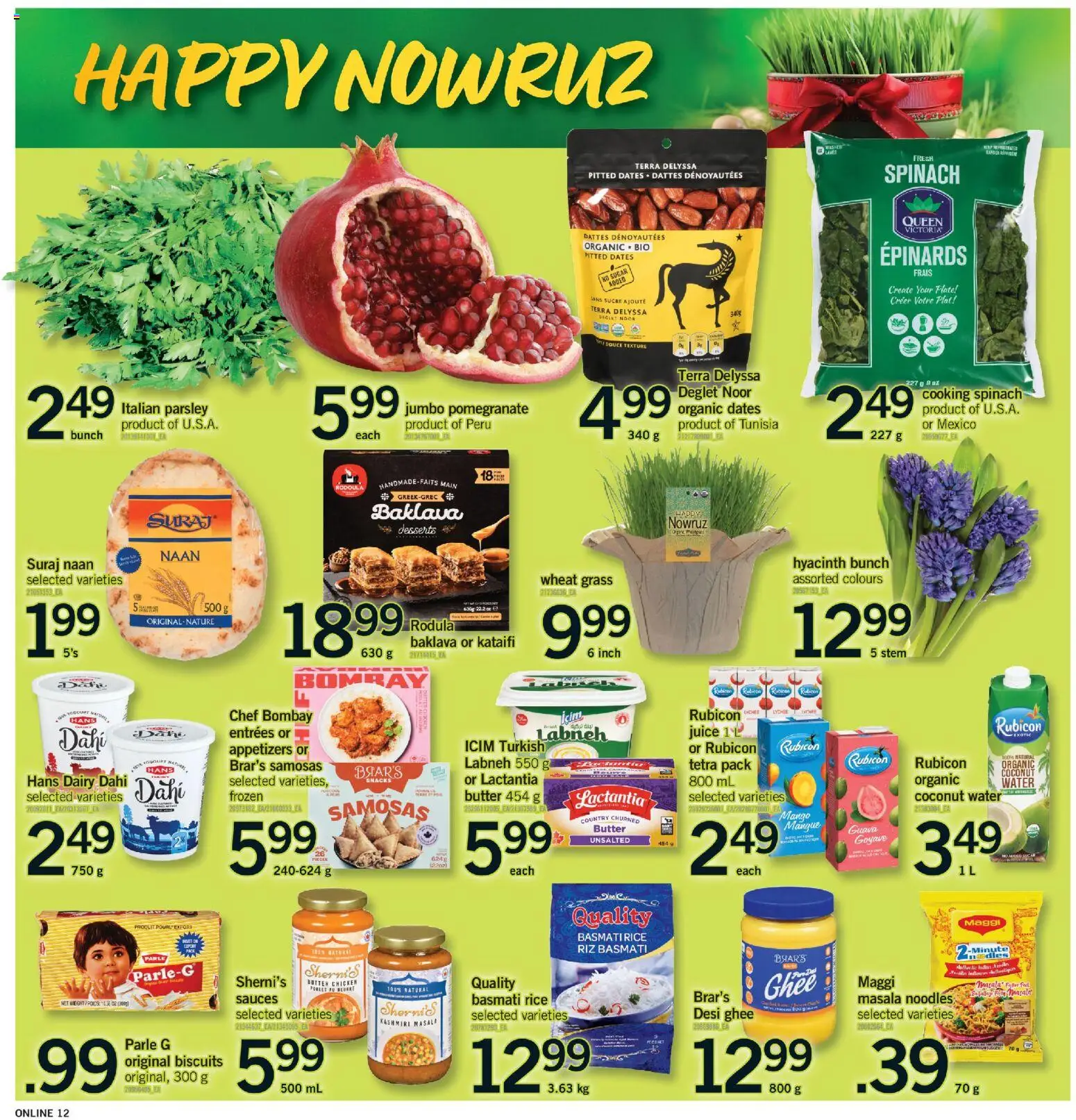 Fortinos flyer valid from 12.03.2026 | Page: 12 | Products: Rice, Noodles, Juice, Chicken