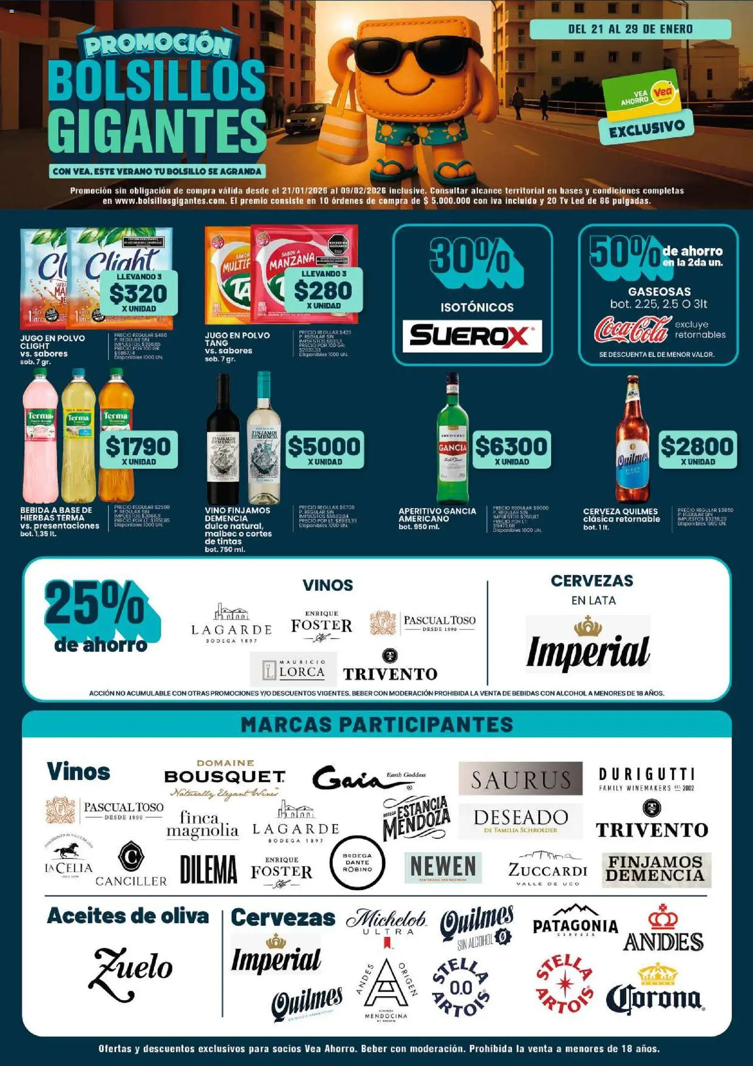 Vea - Folleto Nacional Vea Bolsillos Gigantes │ válido desde el 21.01.2026 | Página: 5 | Productos: Polvo, Manzana, Jugo, Cerveza