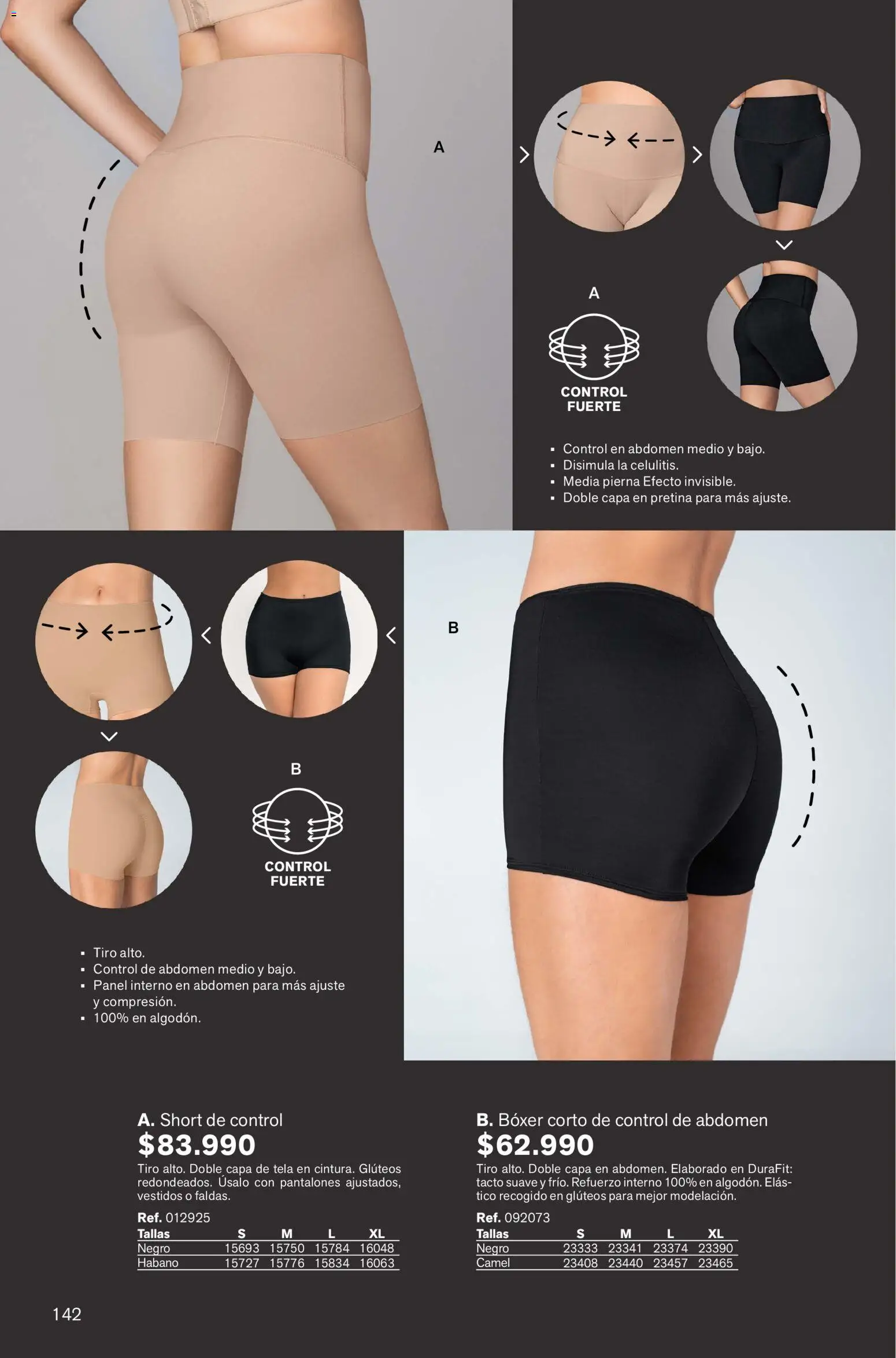 Leonisa revista - valida desde el 02.01.2026 | Página: 142 | Productos: Short, Pantalones