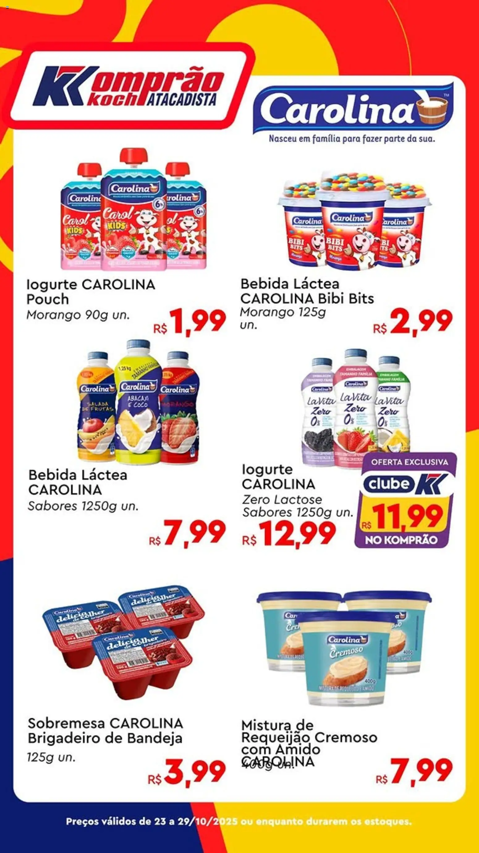 Komprao Atacadista Folheto - válido de 23.10.2025 | Página: 1 | Produtos: Abacaxi, Salada, Bandeja, Requeijão