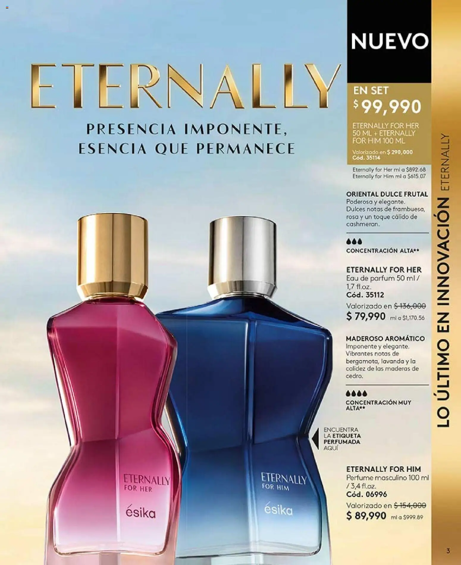 Ésika revista - valida desde el 01.03.2026 | Página: 3 | Productos: Perfume, Ruana