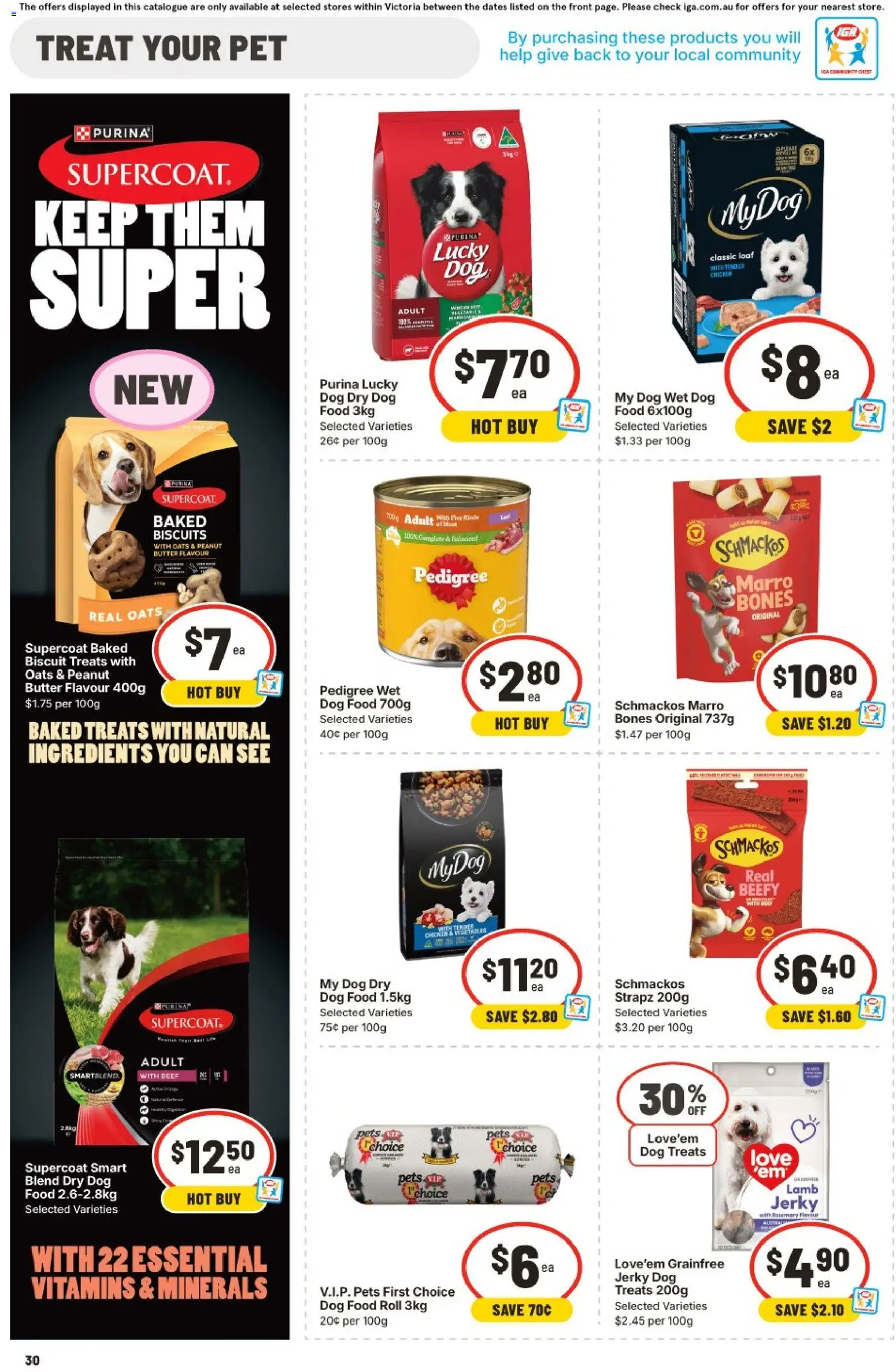 IGA catalogue - valid from 11.03.2026 | Page: 29 | Products: Butter, Chicken, Dog food, Biscuits
