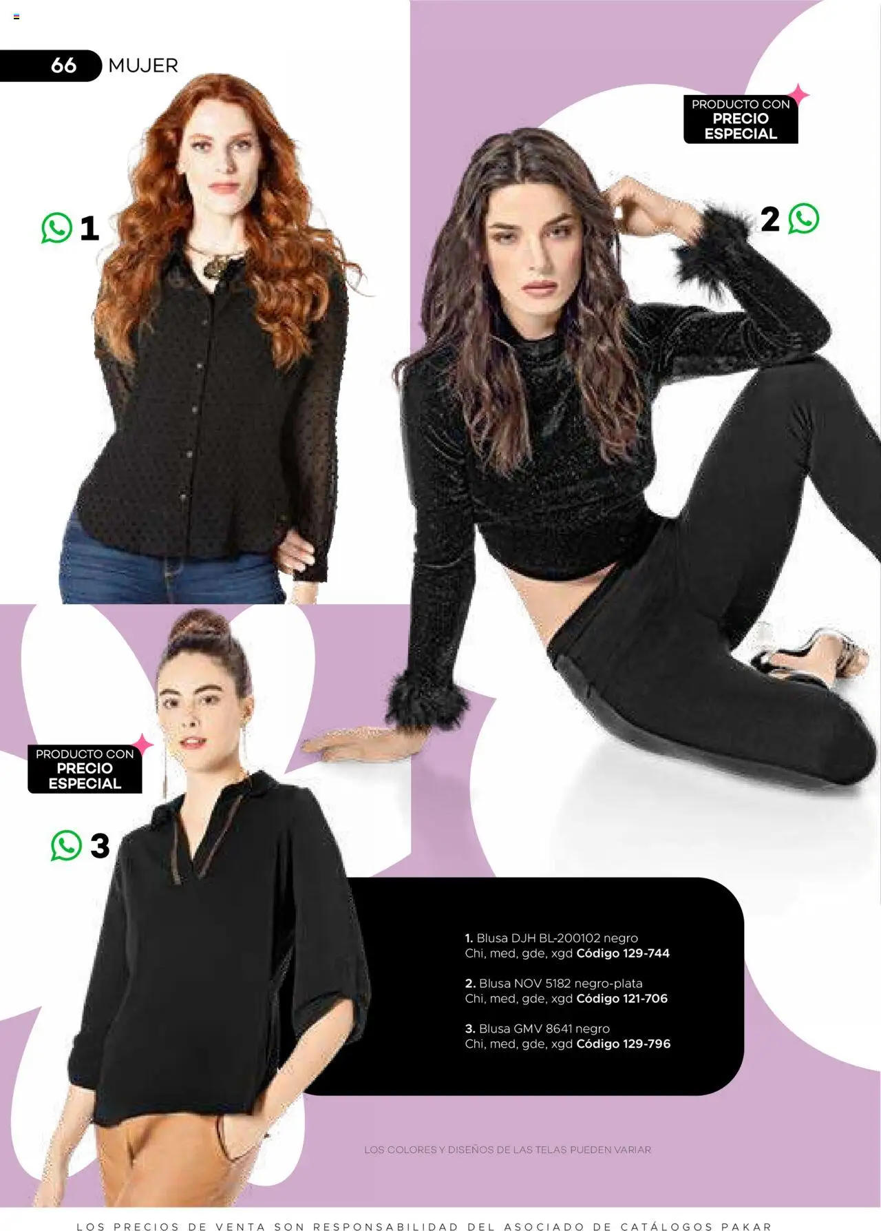 Nuevas ofertas de SC Pakar válidas en toda la República Mexicana desde el 31.01.2025. ¡Encuentra las mejores ofertas en SC Pakar catálogo Ropa! | Página: 66 | Productos: Blusa