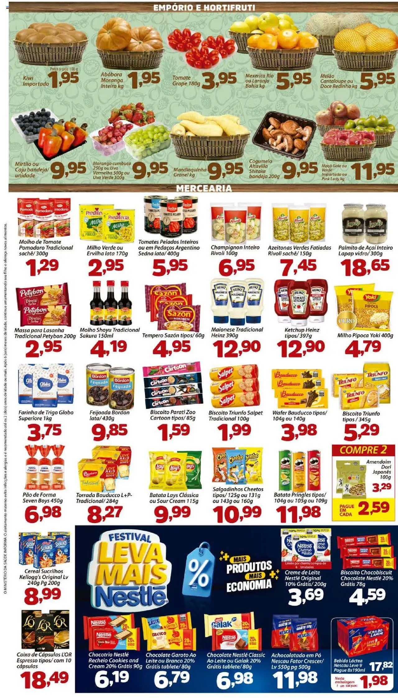 Confiança Folheto - válido de 08.08.2025 | Página: 2 | Produtos: Mexerica, Azeitonas, Achocolatado, Champignon