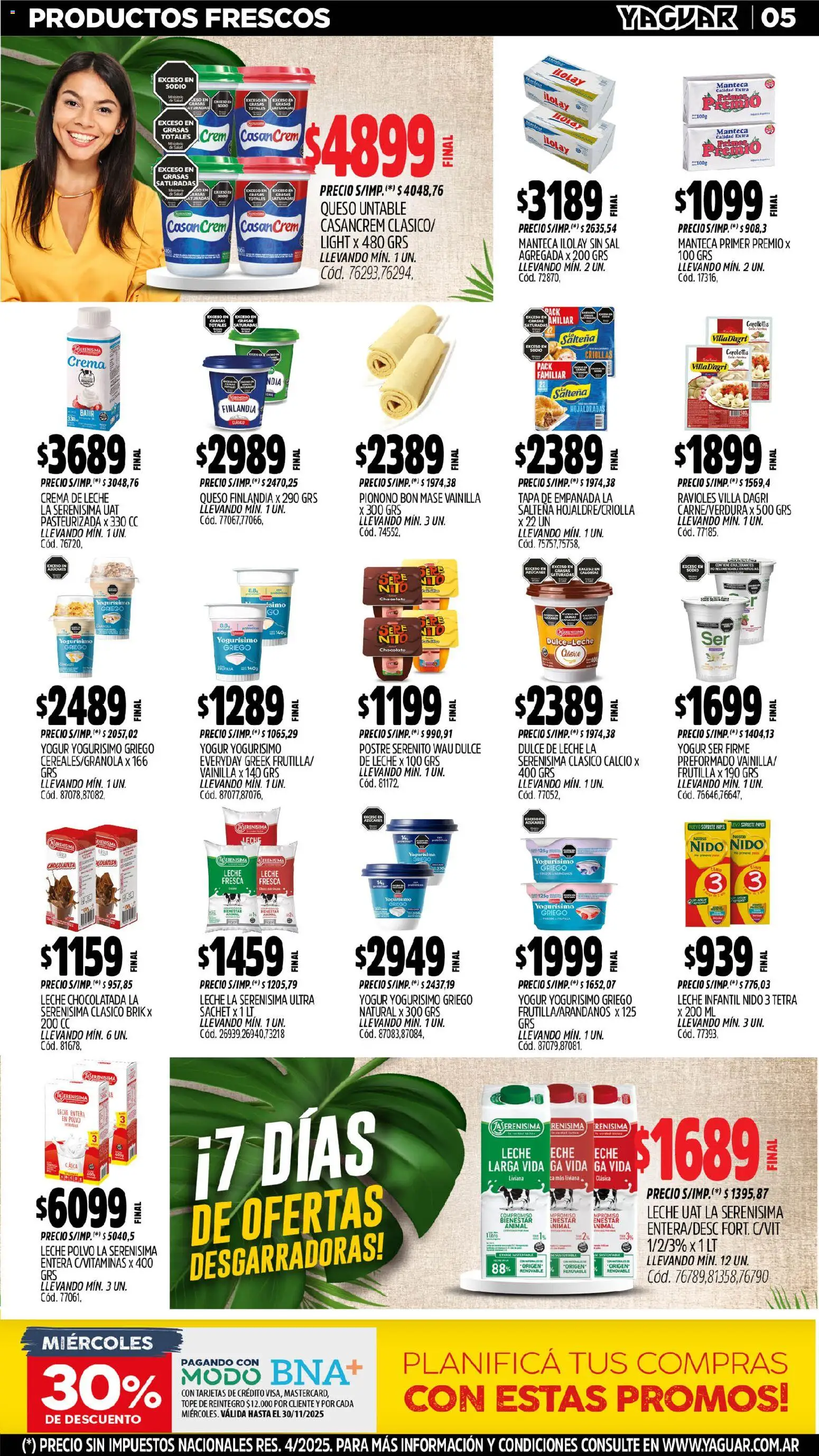 Yaguar - Bahía Blanca │ válido desde el 10.11.2025 | Página: 5 | Productos: Frutilla, Polvo, Manteca, Chocolatada