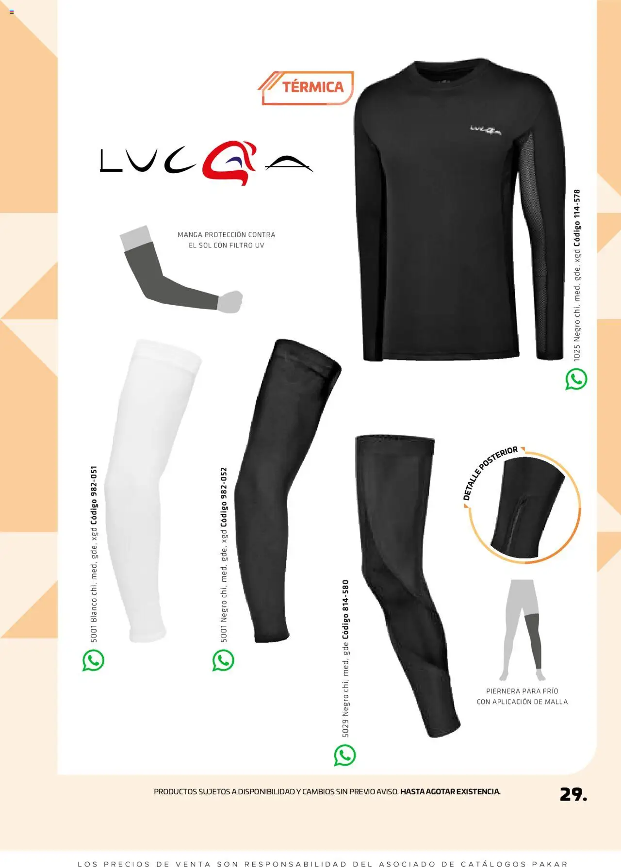 Nuevas ofertas de SC Pakar válidas en toda la República Mexicana desde el 29.08.2025. ¡Encuentra las mejores ofertas en SC Pakar - Catálogo Otoño Men Tomo 1! | Página: 29 | Productos: Manga, Malla