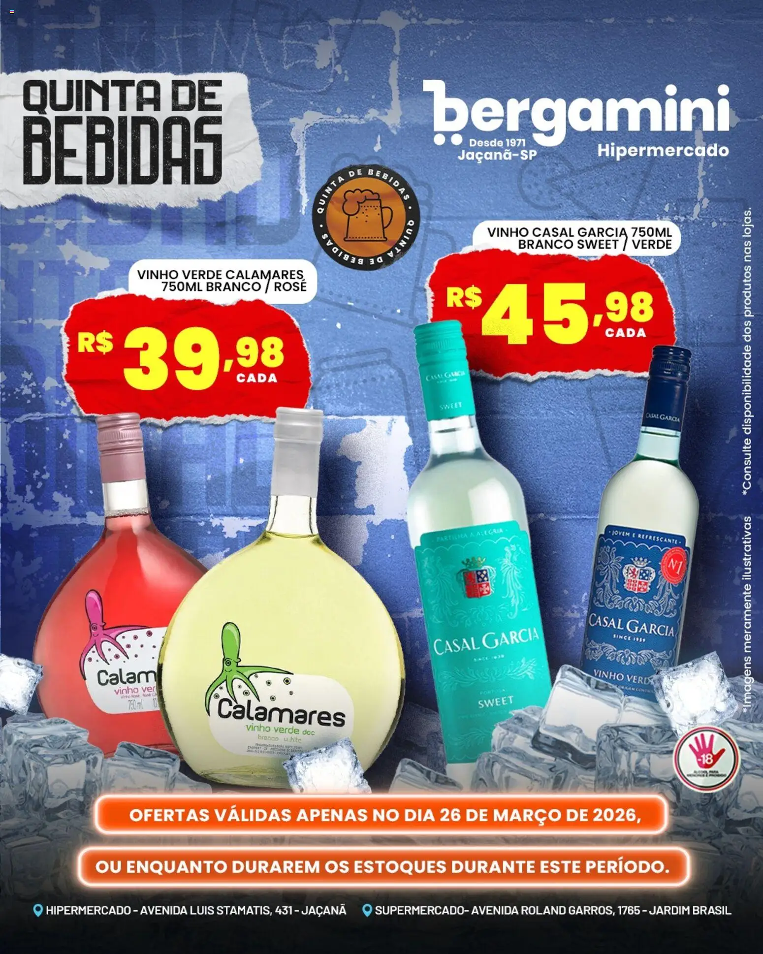 Supermercado Bergamini Folheto - válido de 26.03.2026 | Página: 12 | Produtos: Vinho