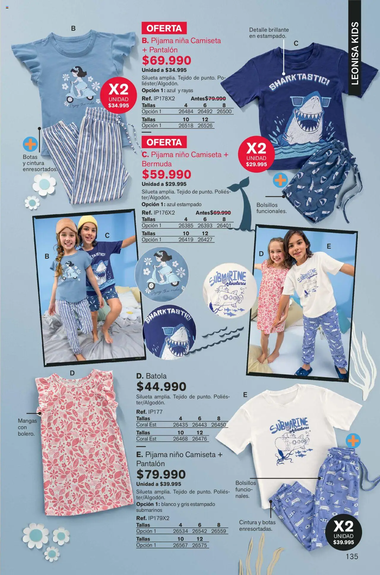 Leonisa revista - valida desde el 01.09.2025 | Página: 135 | Productos: Botas, Bermuda, Camiseta, Pijama