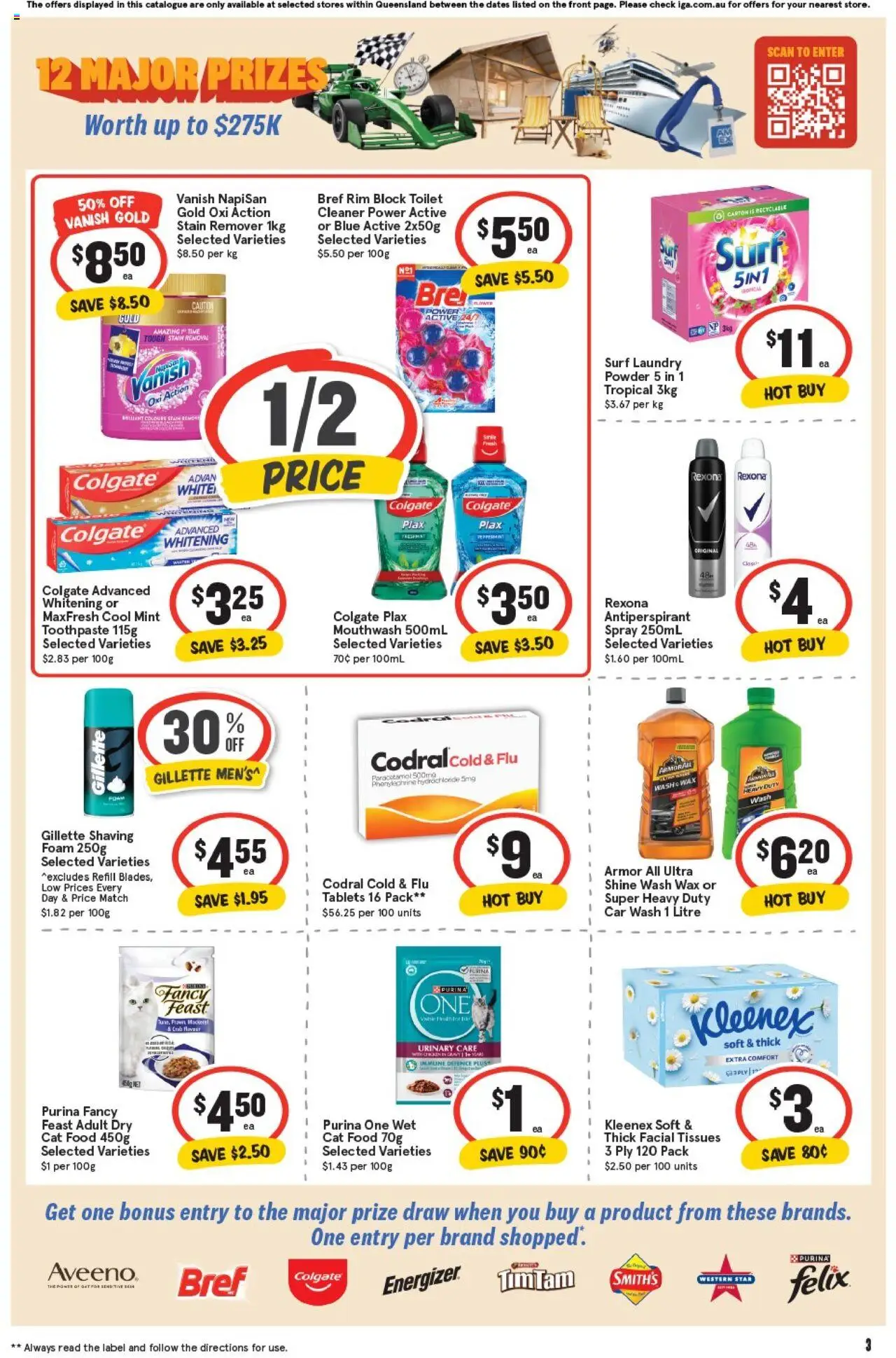 IGA catalogue - valid from 08.10.2025 | Page: 6 | Products: Cleaner, Antiperspirant, Mouthwash, Tissues