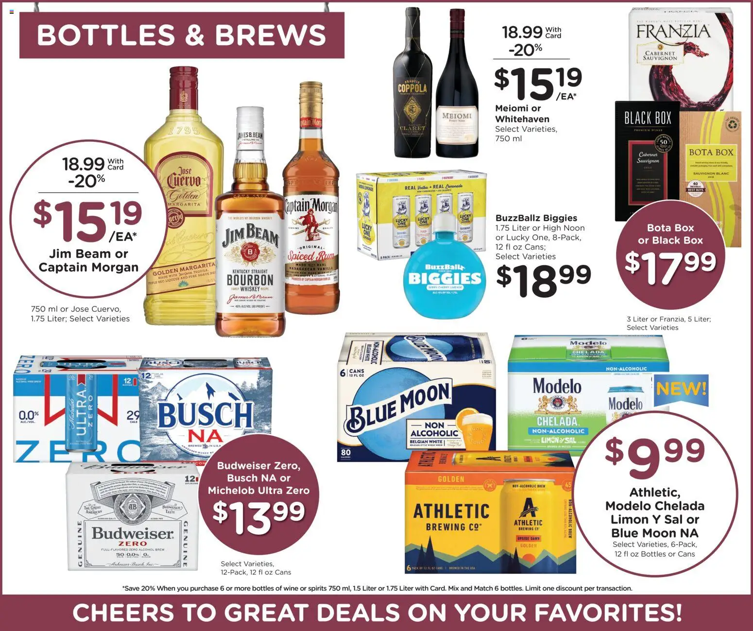Baker's Weekly Ad - valid from 14.01.2026 | Page: 12 | Products: Box, Tire, Wine, Whiskey