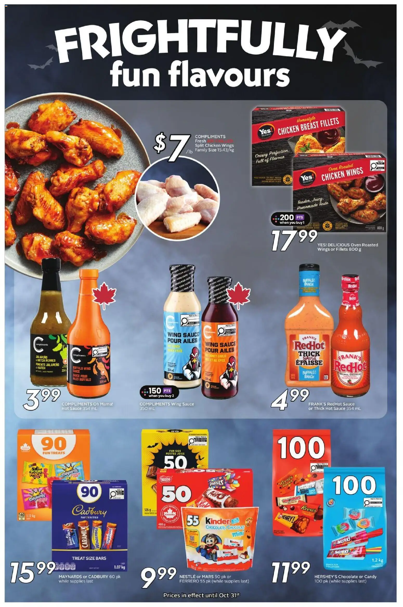 Sobeys flyer valid from 30.10.2025 | Page: 16 | Products: Fish, Oven, Chocolate, Chicken