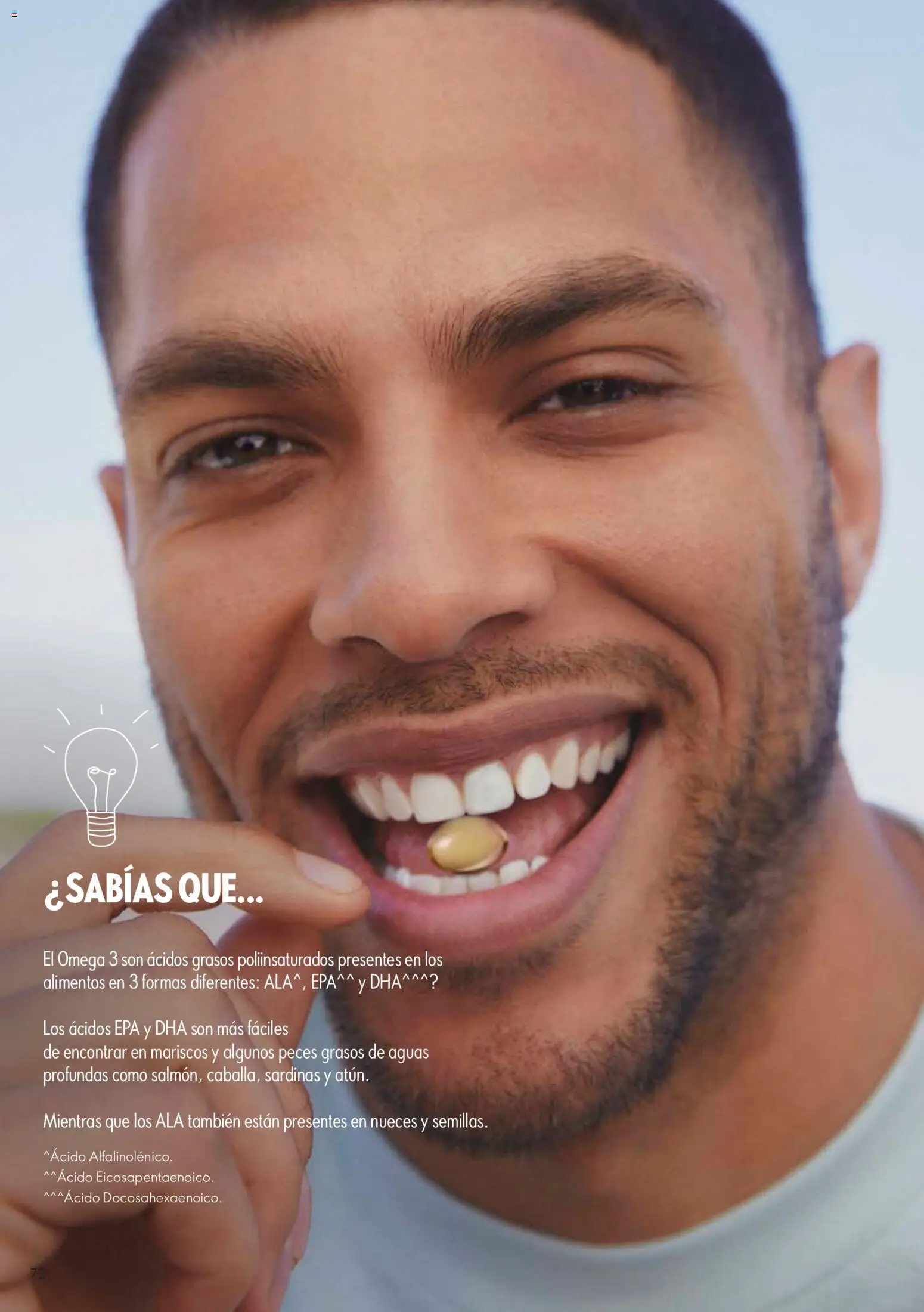 Oriflame revista - valida desde el 14.02.2026 | Página: 72 | Productos: Nueces, Sardinas, Mariscos