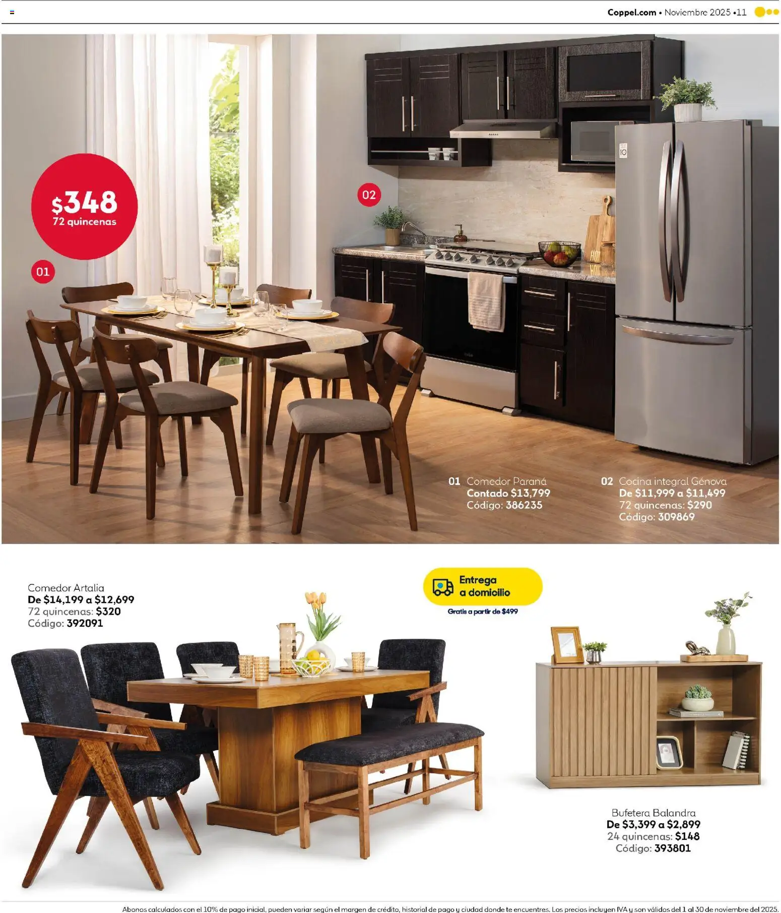 Nuevas ofertas de Coppel válidas en toda la República Mexicana desde el 01.11.2025. ¡Encuentra las mejores ofertas en Coppel Buen Fin! | Página: 11 | Productos: Cocina