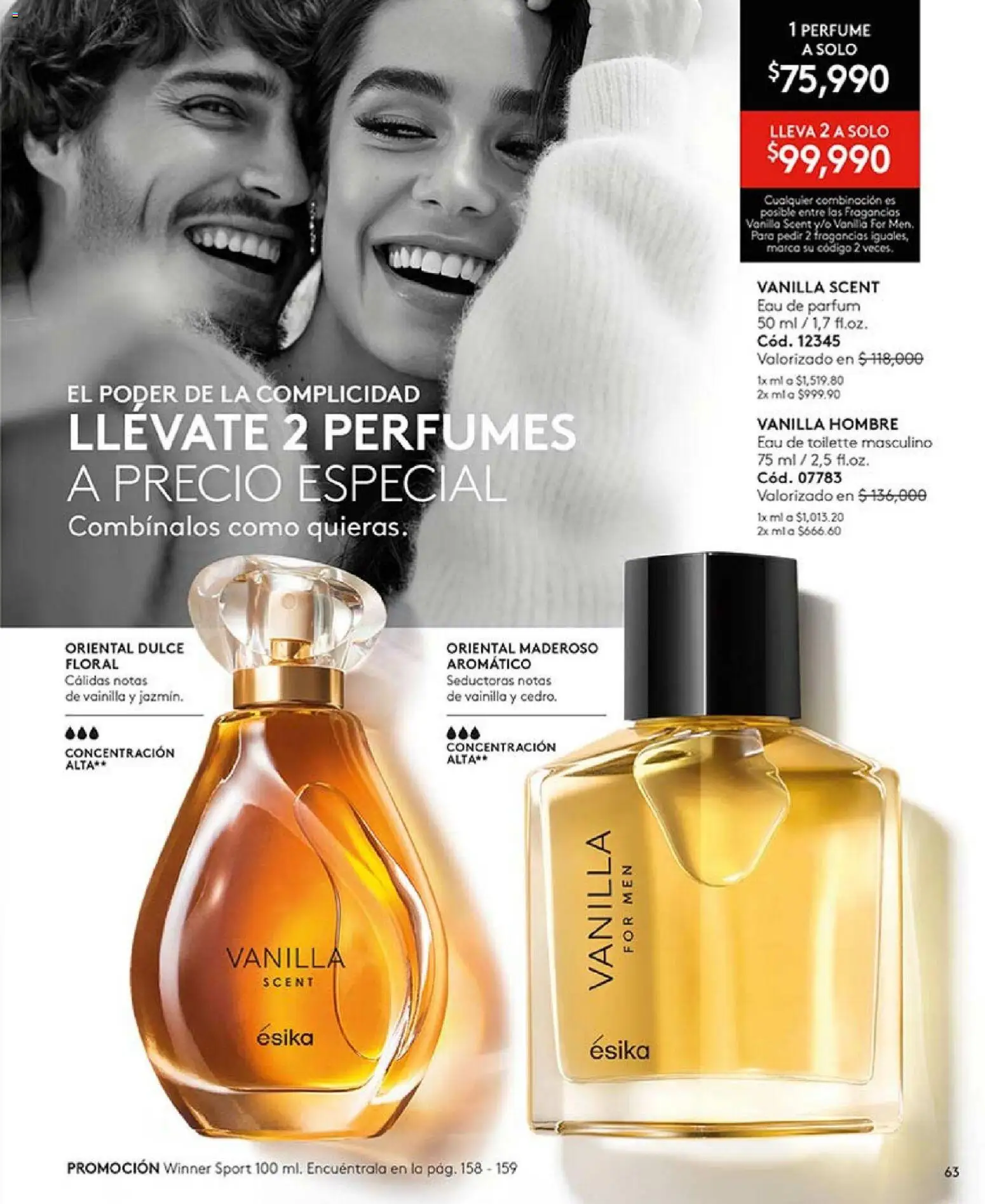 Ésika revista - valida desde el 01.02.2026 | Página: 63 | Productos: Perfume, Eau de toilette, Combinación