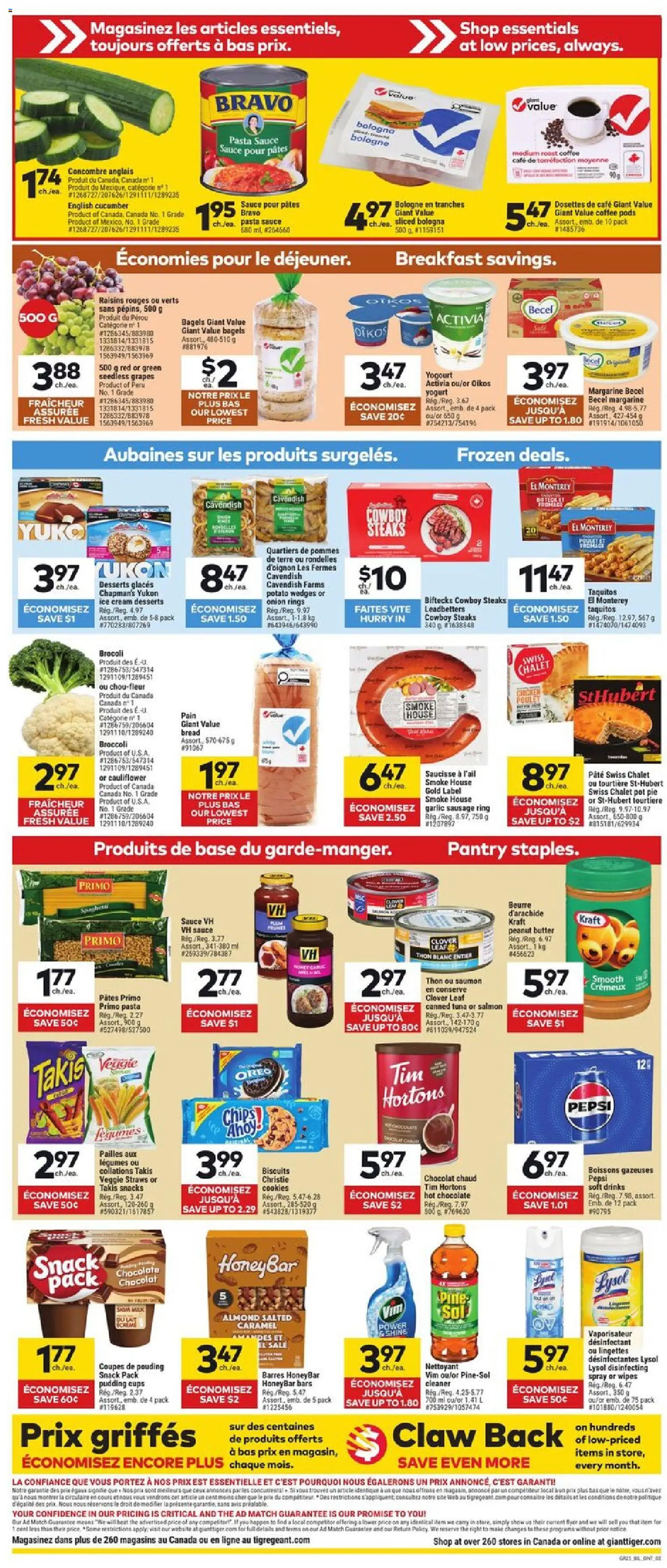 Giant Tiger flyer valid from 21.01.2026 | Page: 2 | Products: Pasta, Cream, Bread, Coffee