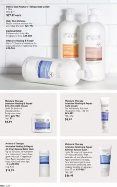 Preview of Moisture Therapy Intensive Healing & Repair Extra Strength Cream, Up to 24 hours of moisturization. Fragrance-free. 150 g from shop Avon valid from 04.12.2025 | Page: 136