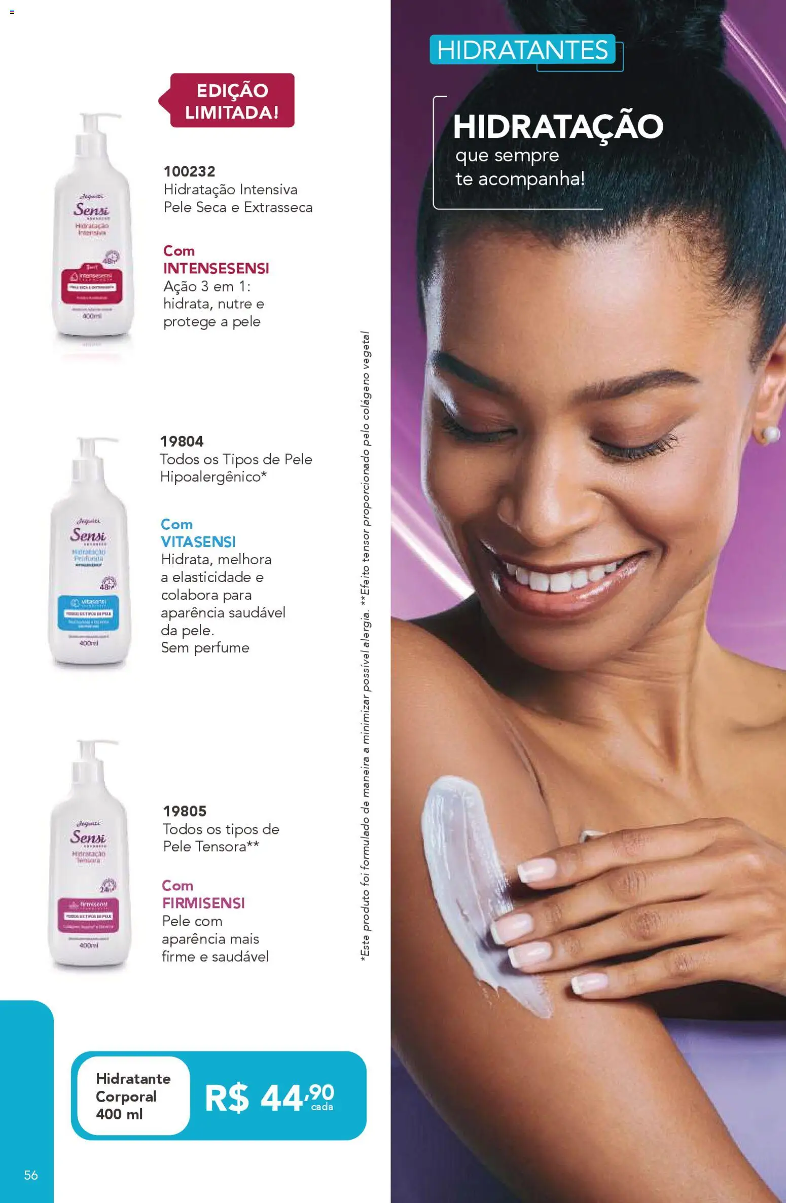 Jequiti Folheto - válido de 24.10.2025 | Página: 56 | Produtos: Colágeno, Perfume, Hidratante corporal