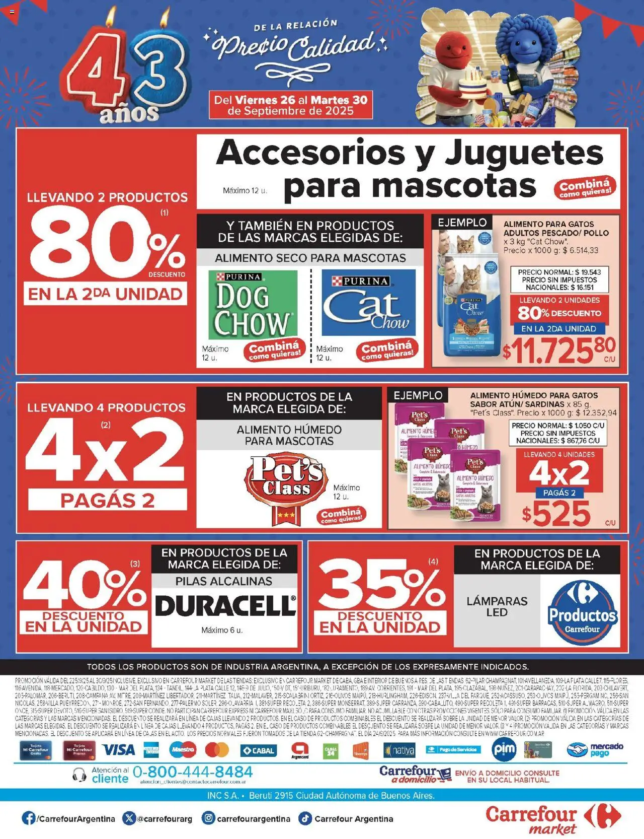 Carrefour Market catálogo │ válido desde el 26.09.2025 | Página: 19 | Productos: Caso, Sobre, Pilas, Pollo