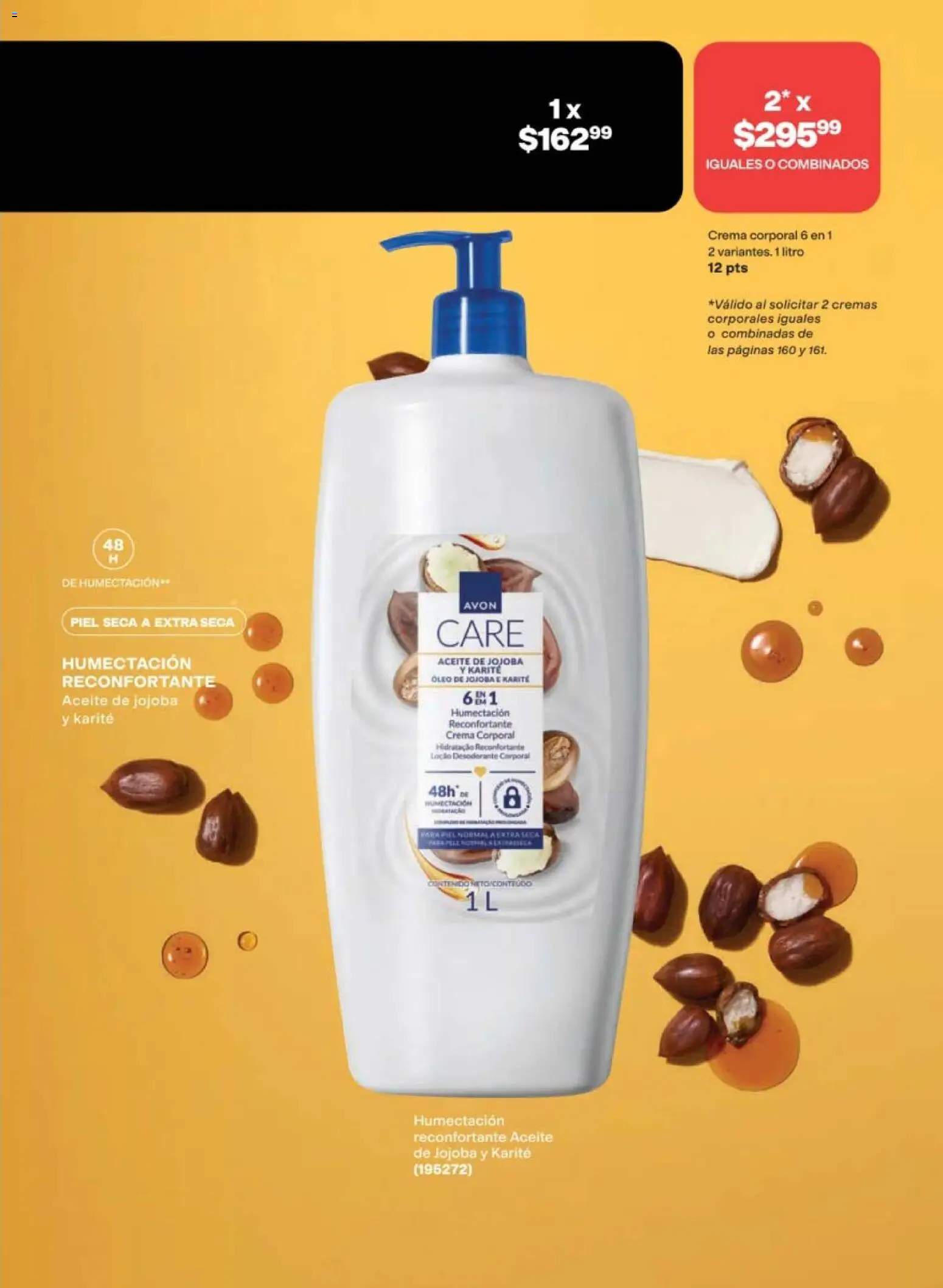 Nuevas ofertas de AVON válidas en toda la República Mexicana desde el 24.04.2026. ¡Encuentra las mejores ofertas en AVON campaña 7 2026! | Página: 161 | Productos: Desodorante, Crema, Aceite, Crema corporal