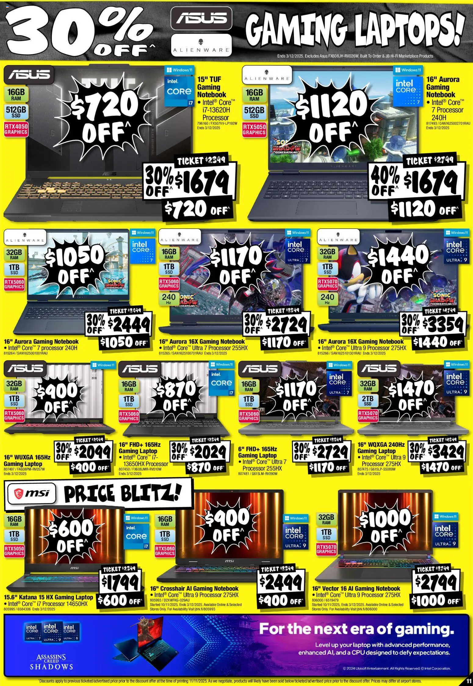 JB Hi-Fi catalogue - valid from 19.11.2025 | Page: 11 | Products: Notebook, Laptop