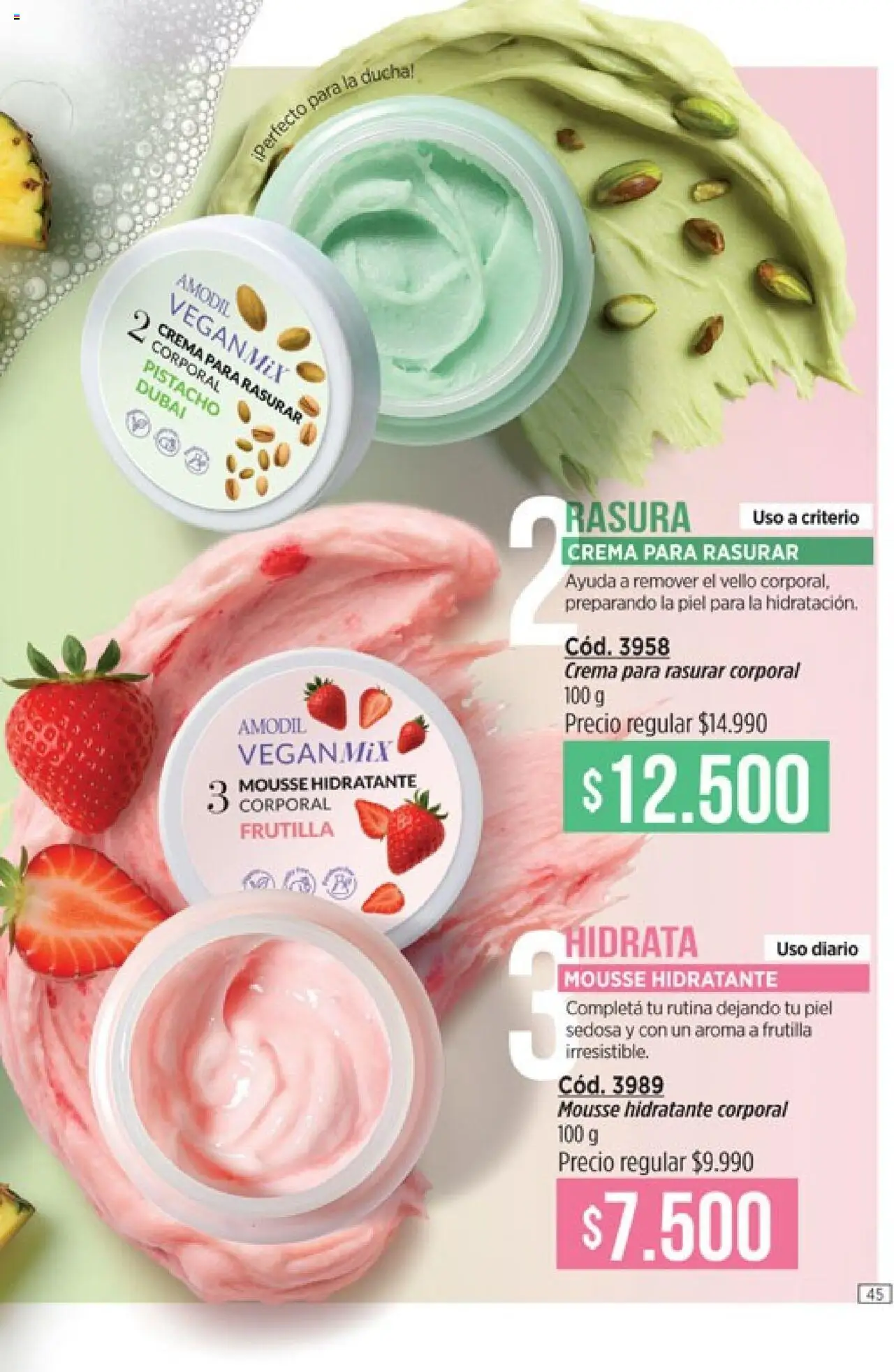 Catálogo Amodil Campaña 17/2025 │ válido desde el 14.10.2025 | Página: 45 | Productos: Frutilla, Mousse, Crema