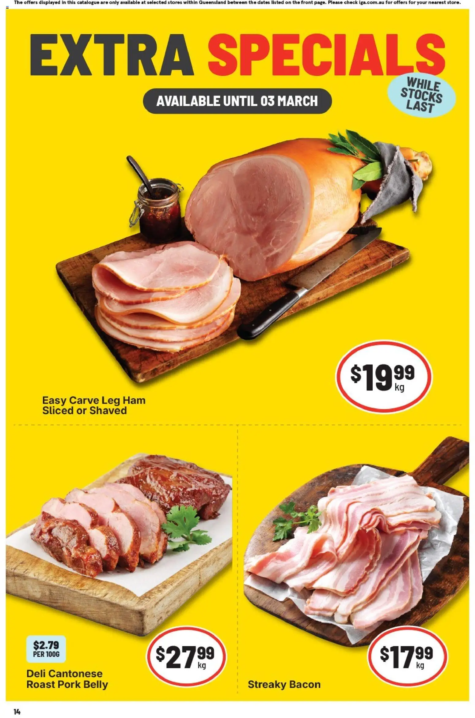 IGA catalogue - valid from 25.02.2026 | Page: 19 | Products: Bacon, Ham, Pork