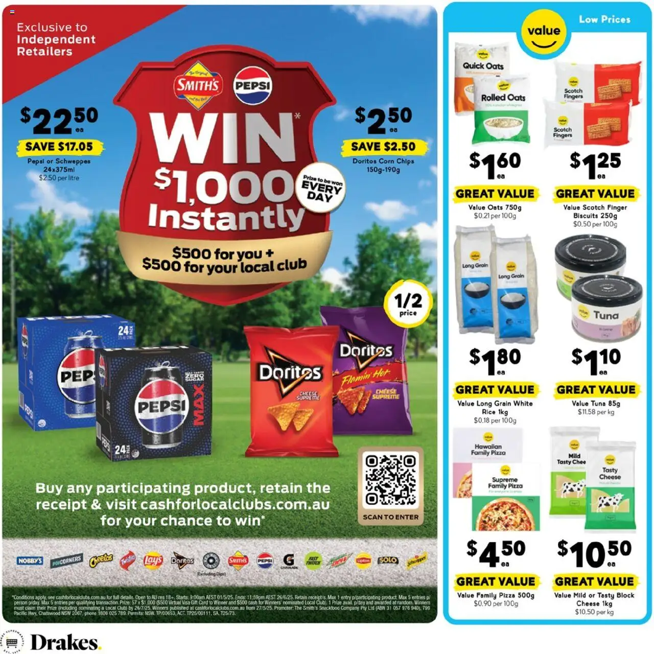 Drakes catalogue - valid from 18.06.2025 | Page: 14 | Products: Cheese, Rice, Chips, Biscuits
