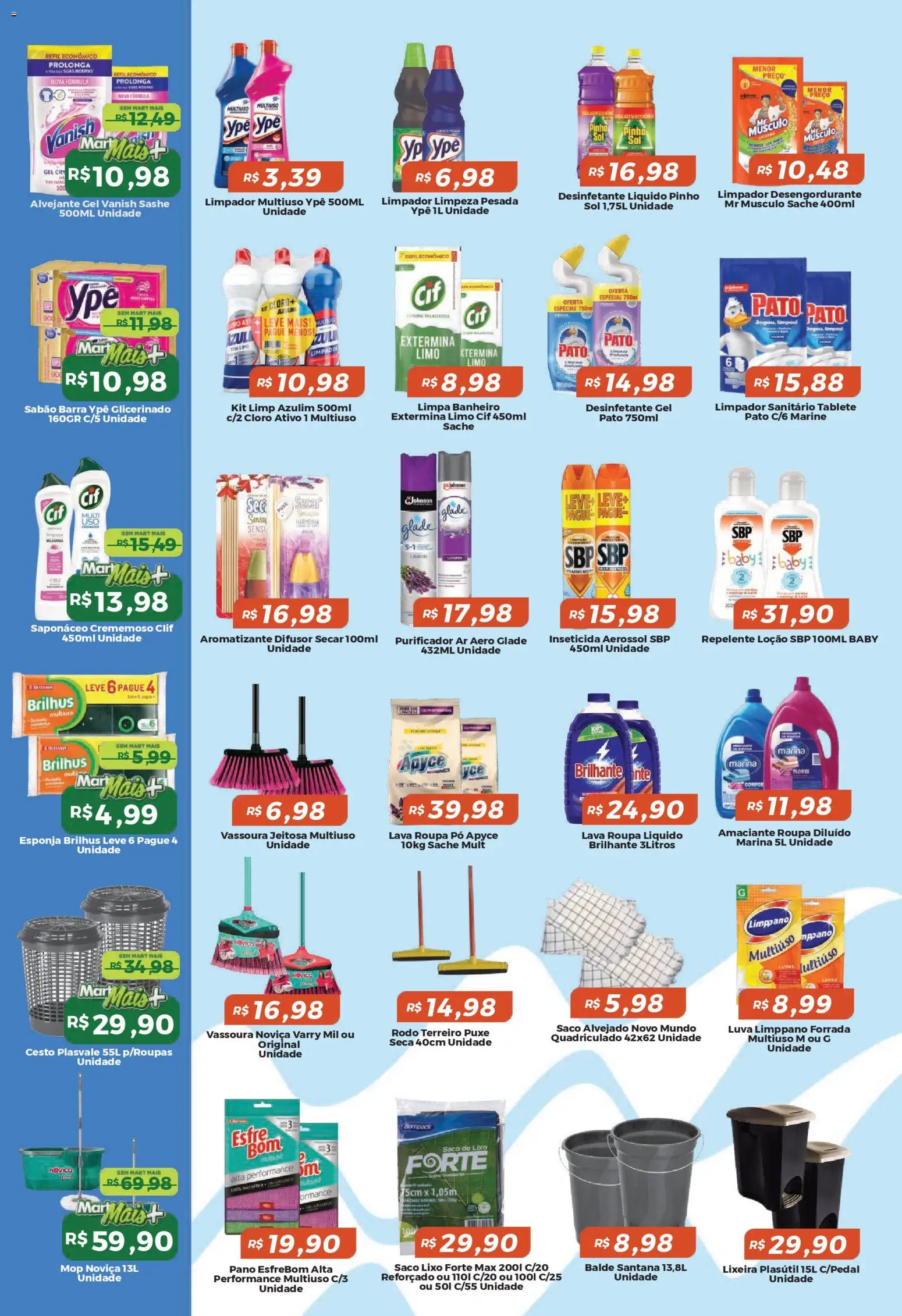 Mart Minas Folheto - válido de 02.04.2026 | Página: 7 | Produtos: Pó, Alvejante, Roupas, Amaciante