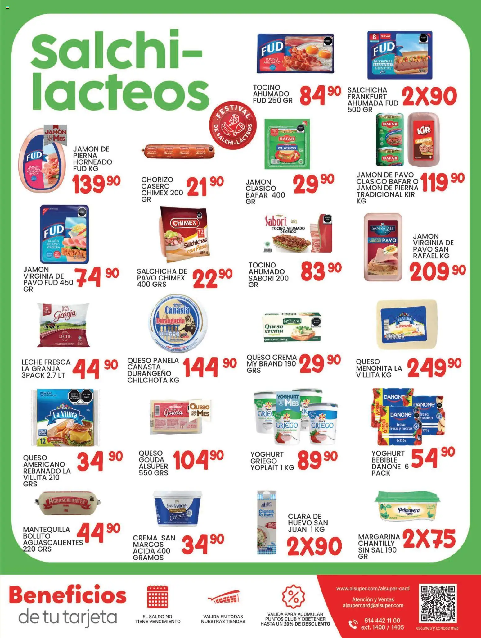 Nuevas ofertas de Alsuper válidas en toda la República Mexicana desde el 13.01.2026. ¡Encuentra las mejores ofertas en Alsuper folleto Zacatecas! | Página: 7 | Productos: Queso crema, Huevo, Cerdo, Margarina