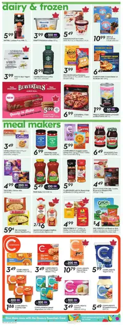 Sobeys flyer valid from 11.09.2025 | Page: 11 | Products: Pasta, Milk, Cheese, Pizza