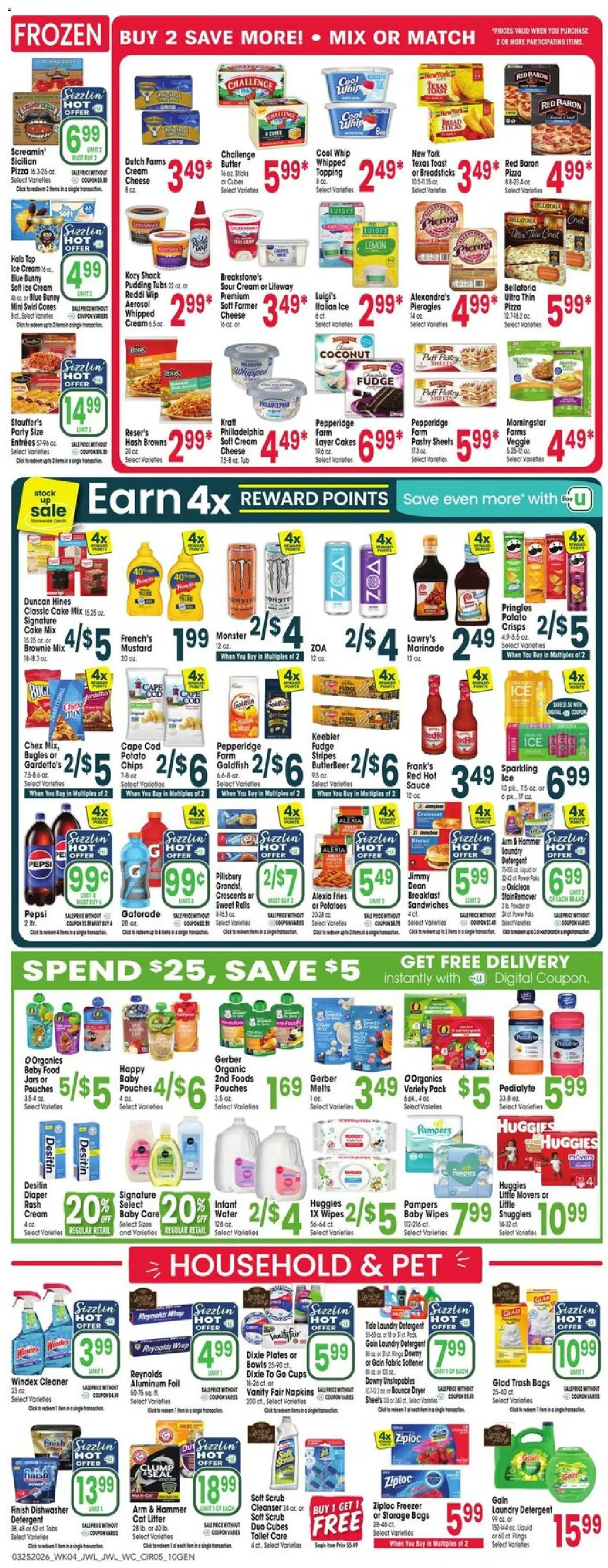 Jewel Osco Weekly Ad - IN - valid from 25.03.2026 | Page: 5 | Products: Bread, Detergent, Lemon, Dryer