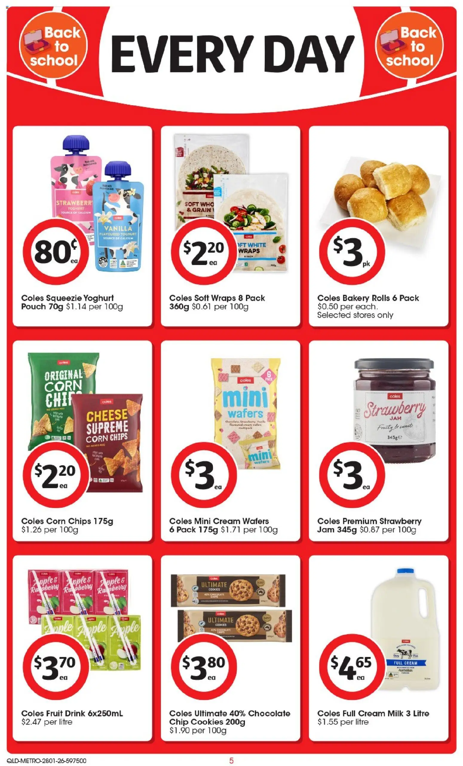 Coles catalogue - valid from 28.01.2026 | Page: 6 | Products: Milk, Chocolate, Cream, Bakery