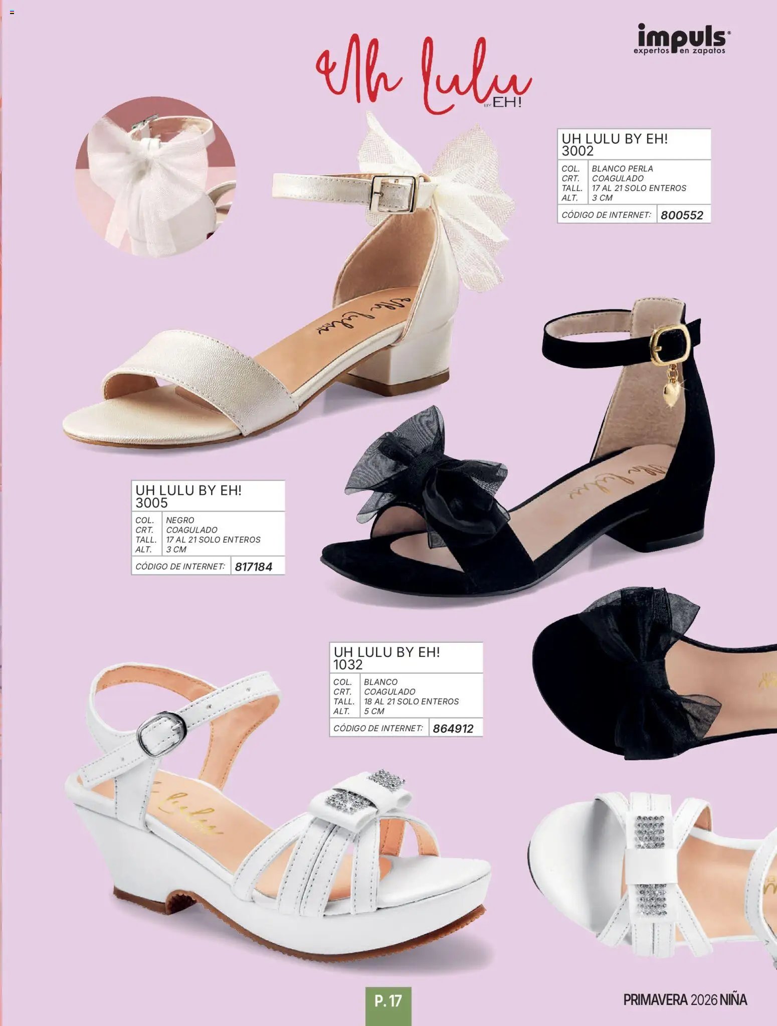 Nuevas ofertas de Impuls válidas en toda la República Mexicana desde el 01.01.2026. ¡Encuentra las mejores ofertas en Impuls catálogo Niña! | Página: 19 | Productos: Zapatos