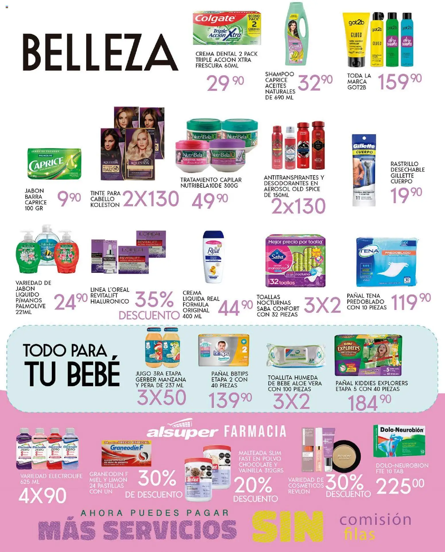 Nuevas ofertas de Alsuper válidas en toda la República Mexicana desde el 04.11.2025. ¡Encuentra las mejores ofertas en Alsuper folleto Laguna! | Página: 4 | Productos: Crema, Limón, Toallas, Polvo