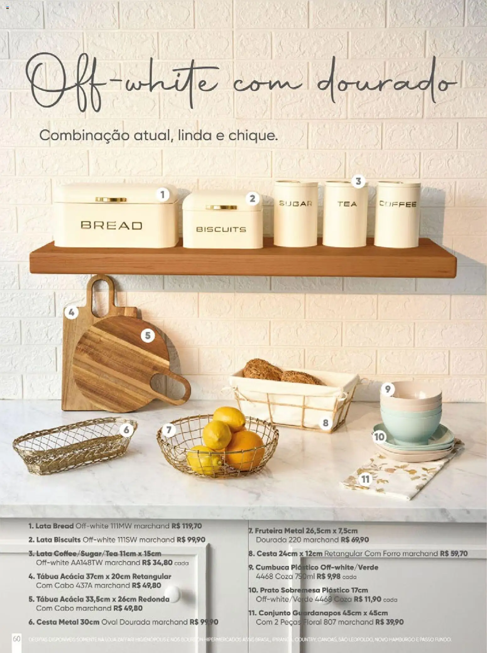 Zaffari Folheto - válido de 27.11.2025 | Página: 60 | Produtos: Fruteira, Cesta, Tábua, Cabo