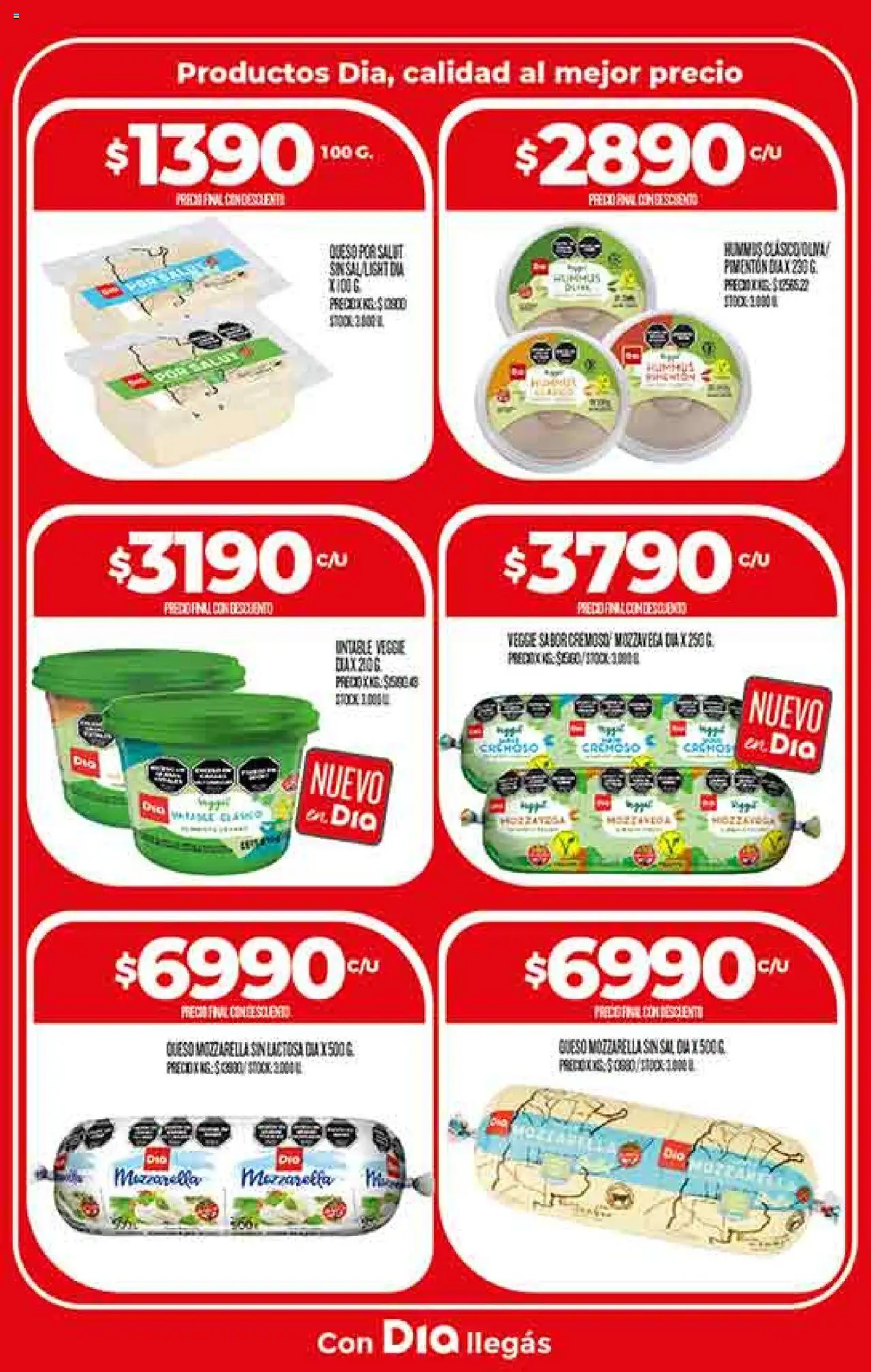 Supermercado DIA Ofertas │ válido desde el 06.08.2025 | Página: 12 | Productos: Sal, Pimentón, Queso
