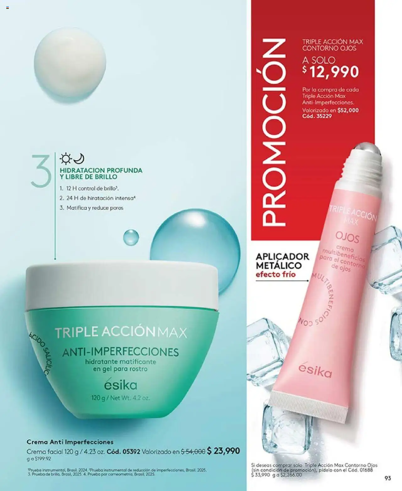 Ésika revista - valida desde el 14.10.2025 | Página: 93 | Productos: Crema, Brillo, Contorno