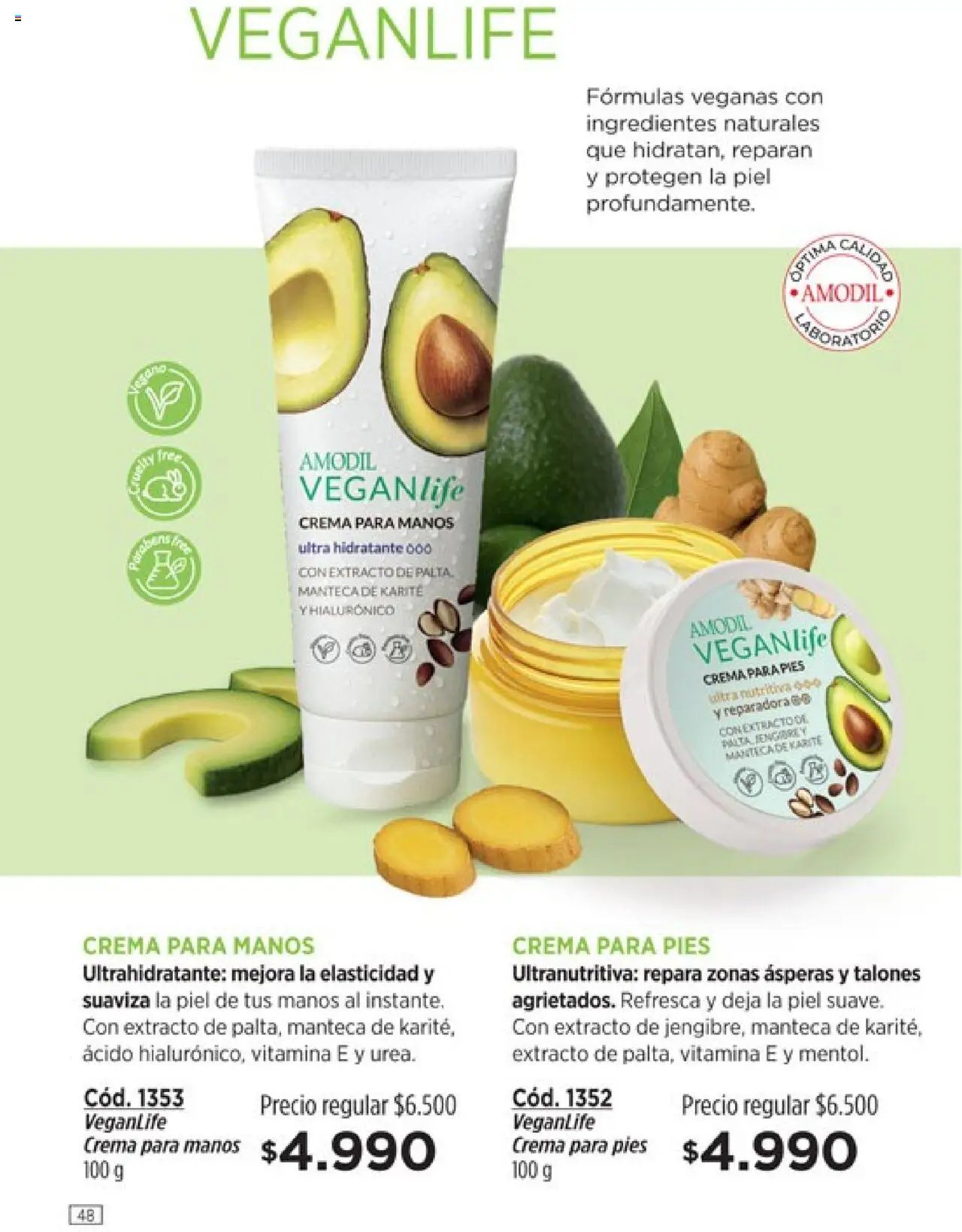 Catálogo Amodil Campaña 11 │ válido desde el 13.06.2025 | Página: 48 | Productos: Palta, Manteca, Crema