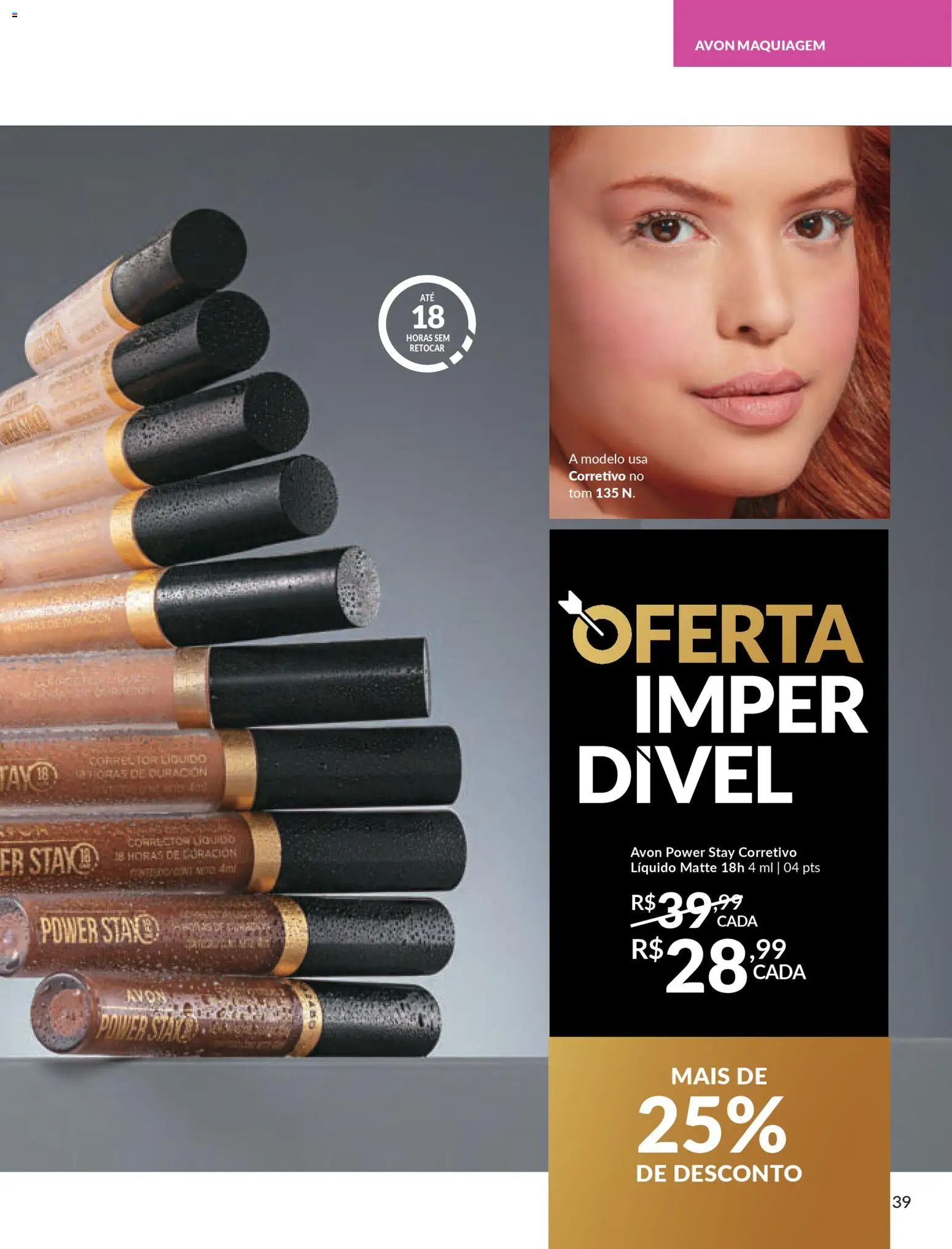 Avon Folheto - válido de 06.01.2026 | Página: 39 | Produtos: Maquiagem, Corretivo