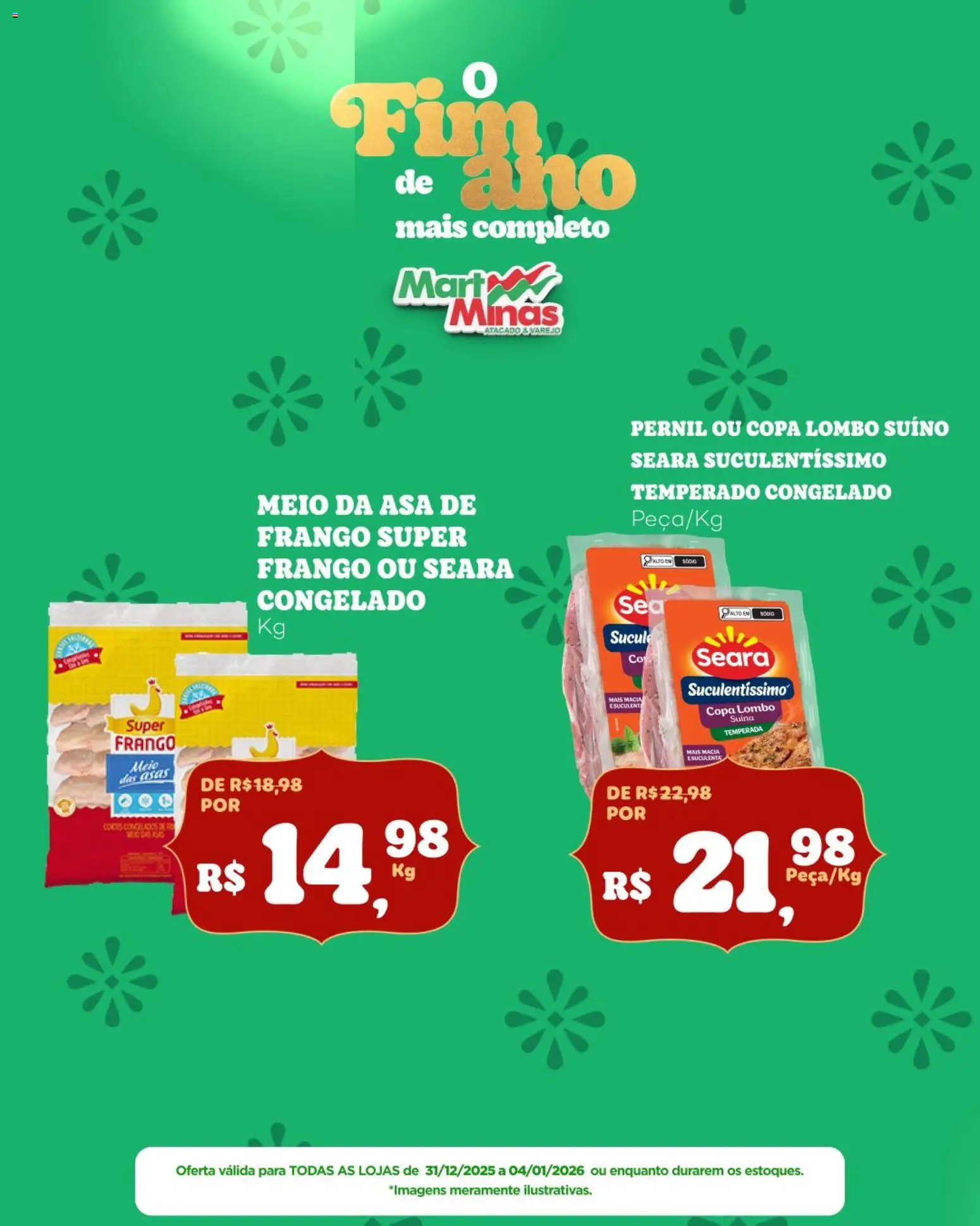 Mart Minas Folheto - válido de 31.12.2025 | Página: 2 | Produtos: Lombo, Pernil, Copa, Frango