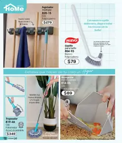 Vista previa de Cklass catálogo Verano Home, nuevo folleto de la tienda, válido en México a partir del 05.03.2026 | Página: 16 | Productos: Espátula, Cepillo, Trapeador, Baño
