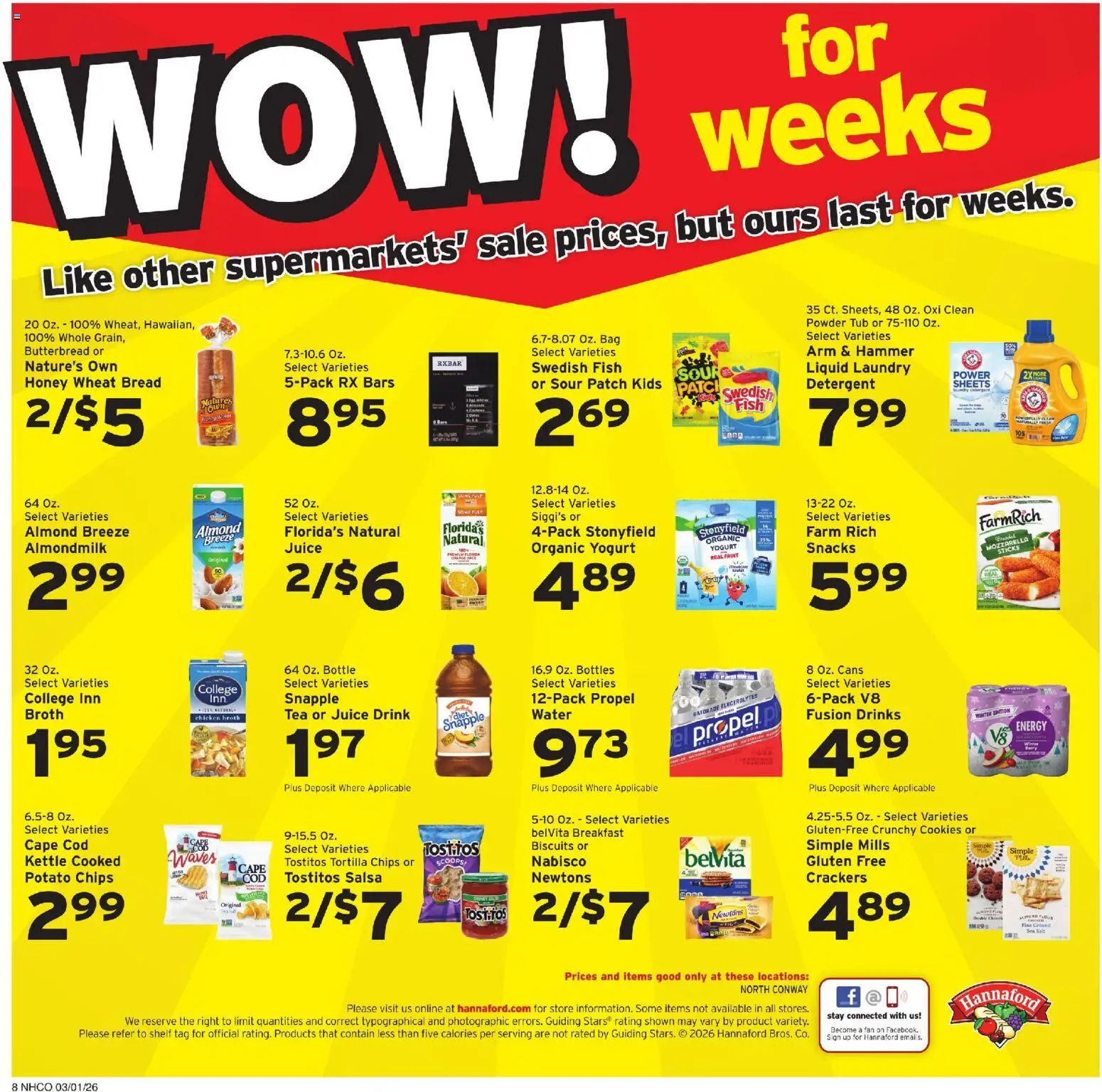Hannaford Weekly Ad - valid from 01.03.2026 | Page: 11 | Products: Fusion, Shelf, Juice, Fish