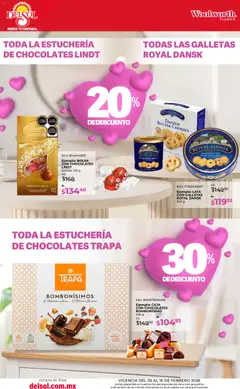 Vista previa de Del Sol y Woolworth catálogo El regalo perfecto - San Valentin, nuevo folleto de la tienda, válido en México a partir del 05.02.2026 | Página: 3 | Productos: Bolsa, Galletas, Caja
