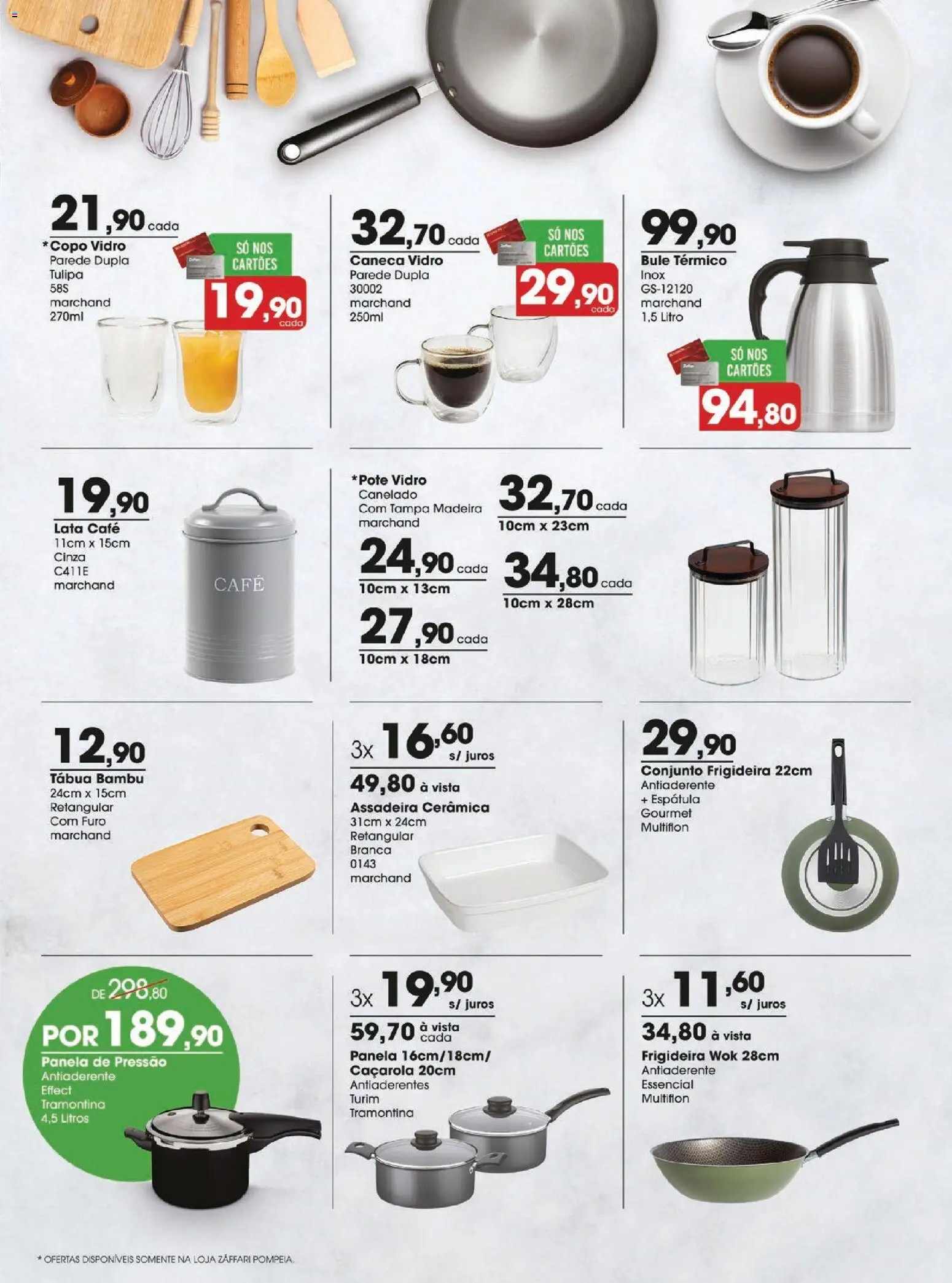 Zaffari Folheto - válido de 05.03.2026 | Página: 3 | Produtos: Panela, Panela de pressão, Café, Tábua