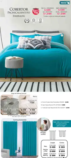 Vista previa de Colchas Concord Buen Fin, nuevo folleto de la tienda, válido en México a partir del 01.11.2025 | Página: 288 | Productos: Juego, Funda, Almohada, Sabanas