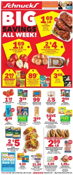 Preview of Schnucks weekly ads valid from 24.09.2025