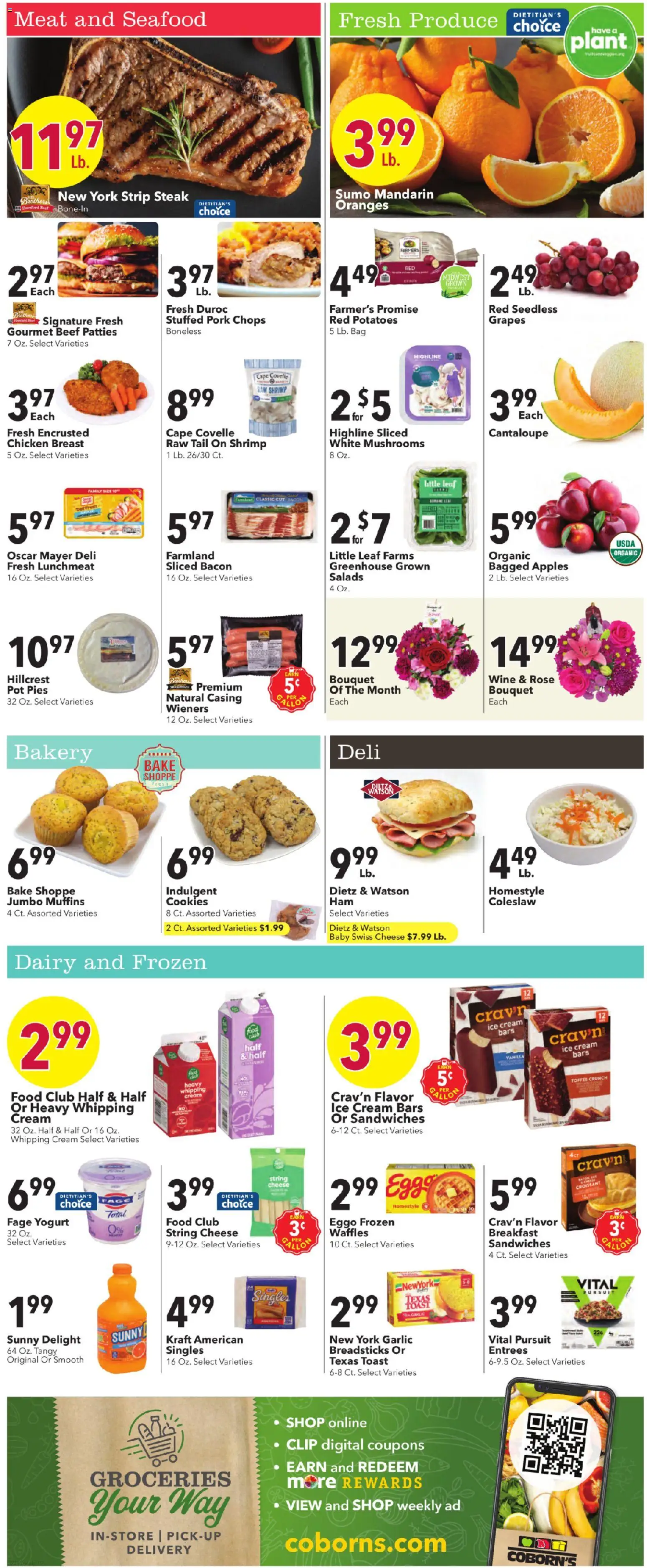 Coborn's Weekly Ad - valid from 25.02.2026 | Page: 2 | Products: Bakery, Clip, Oranges, Seafood